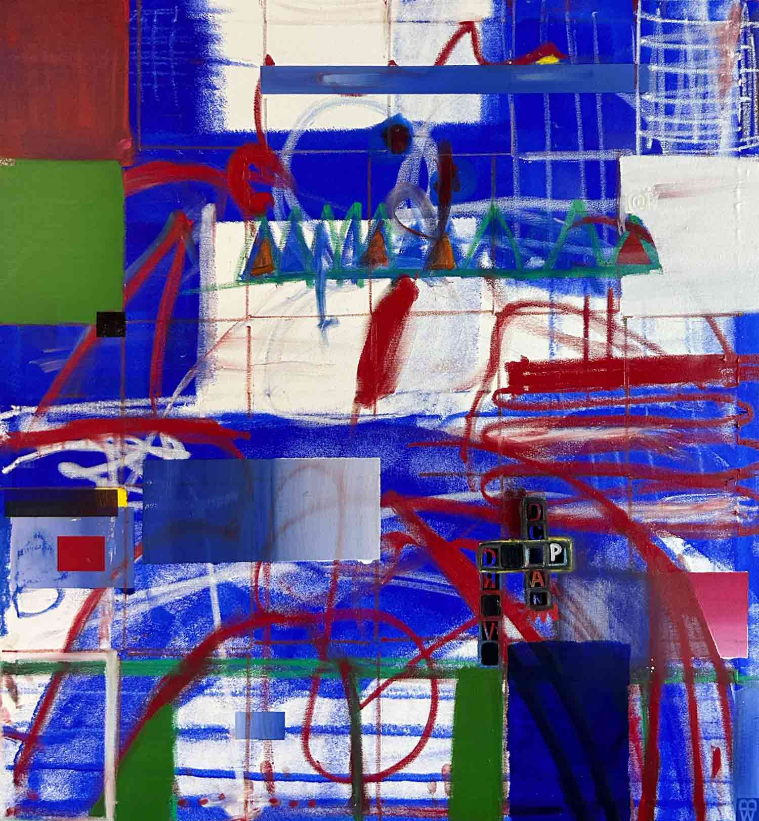 William Babret, The bottom, painting - Artalistic online contemporary art buying and selling gallery