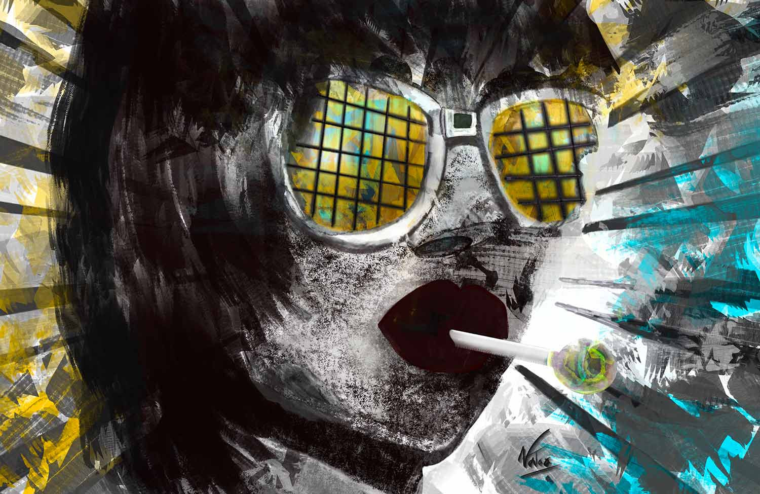 Natoo, Teenager, digital painting - Artalistic online contemporary art buying and selling gallery
