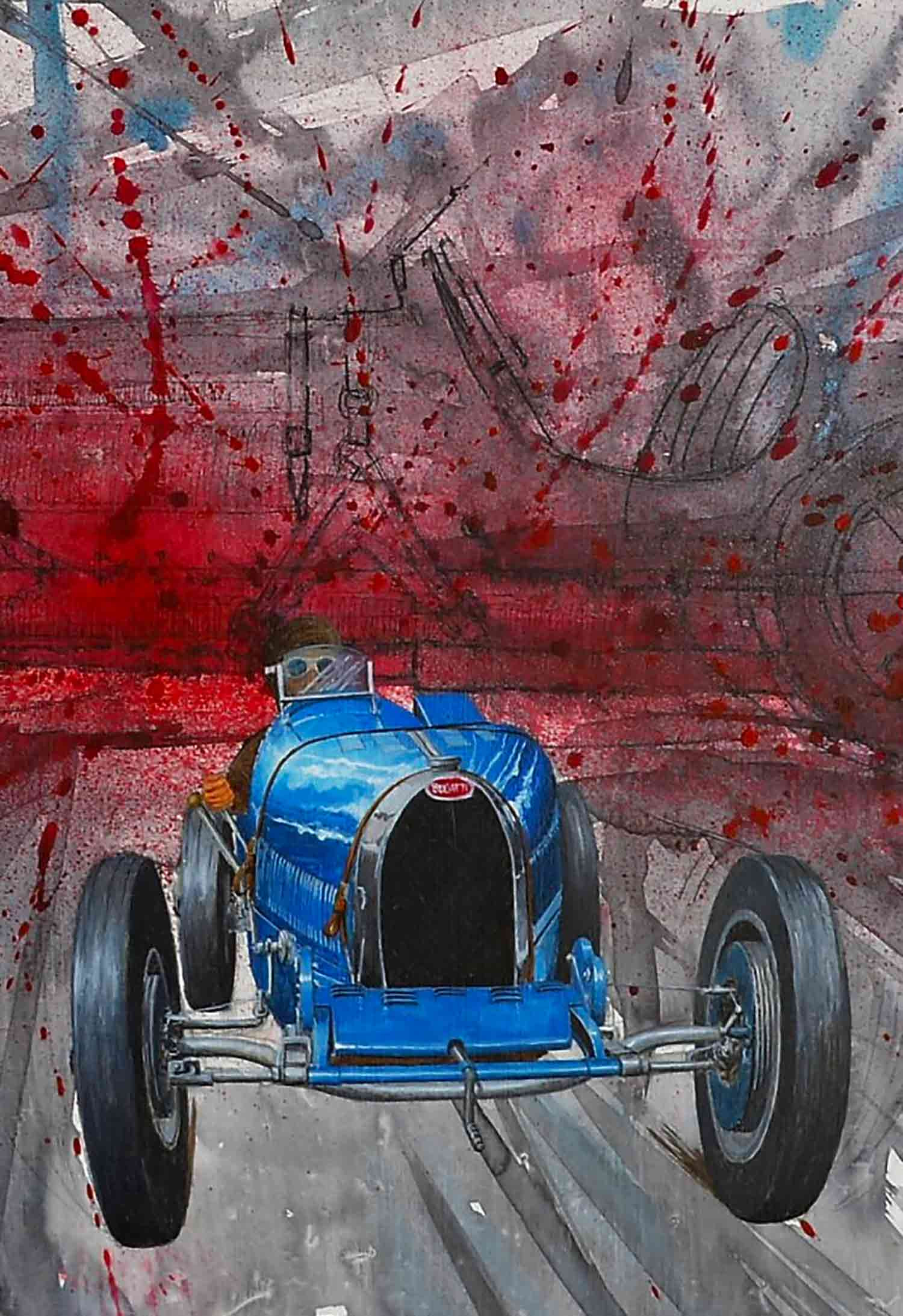 Michel Michaux, Les concurrents, painting - Artalistic online contemporary art buying and selling gallery