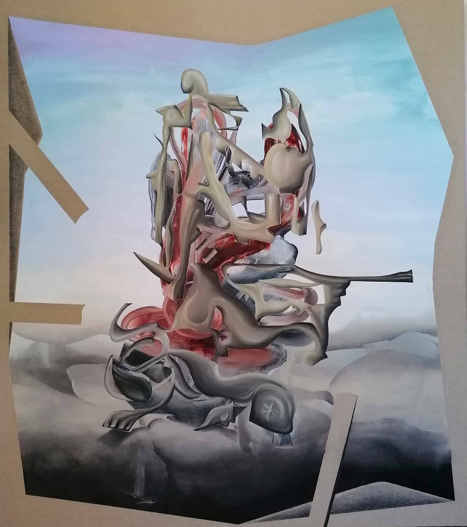 Stefano Mazzolini, Gattaca, painting - Artalistic online contemporary art buying and selling gallery