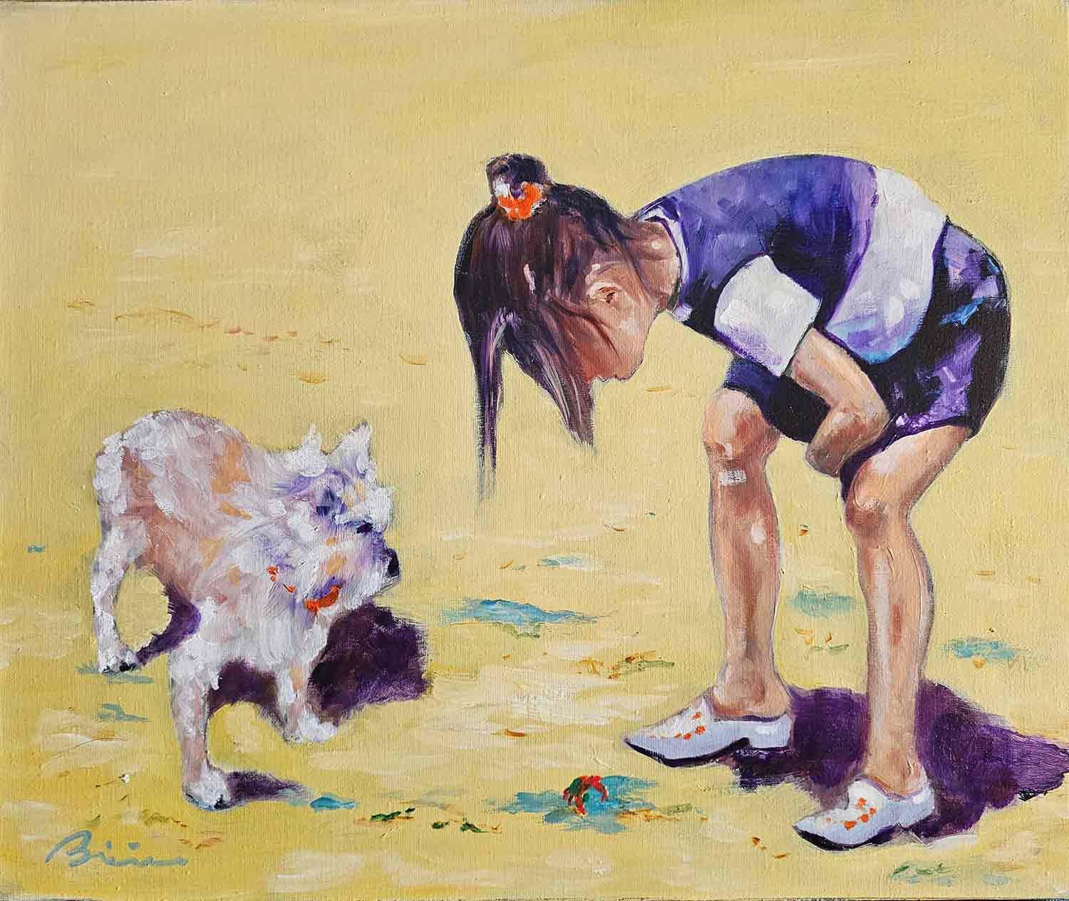 Patrick Briere, le petit crabe, painting - Artalistic online contemporary art buying and selling gallery