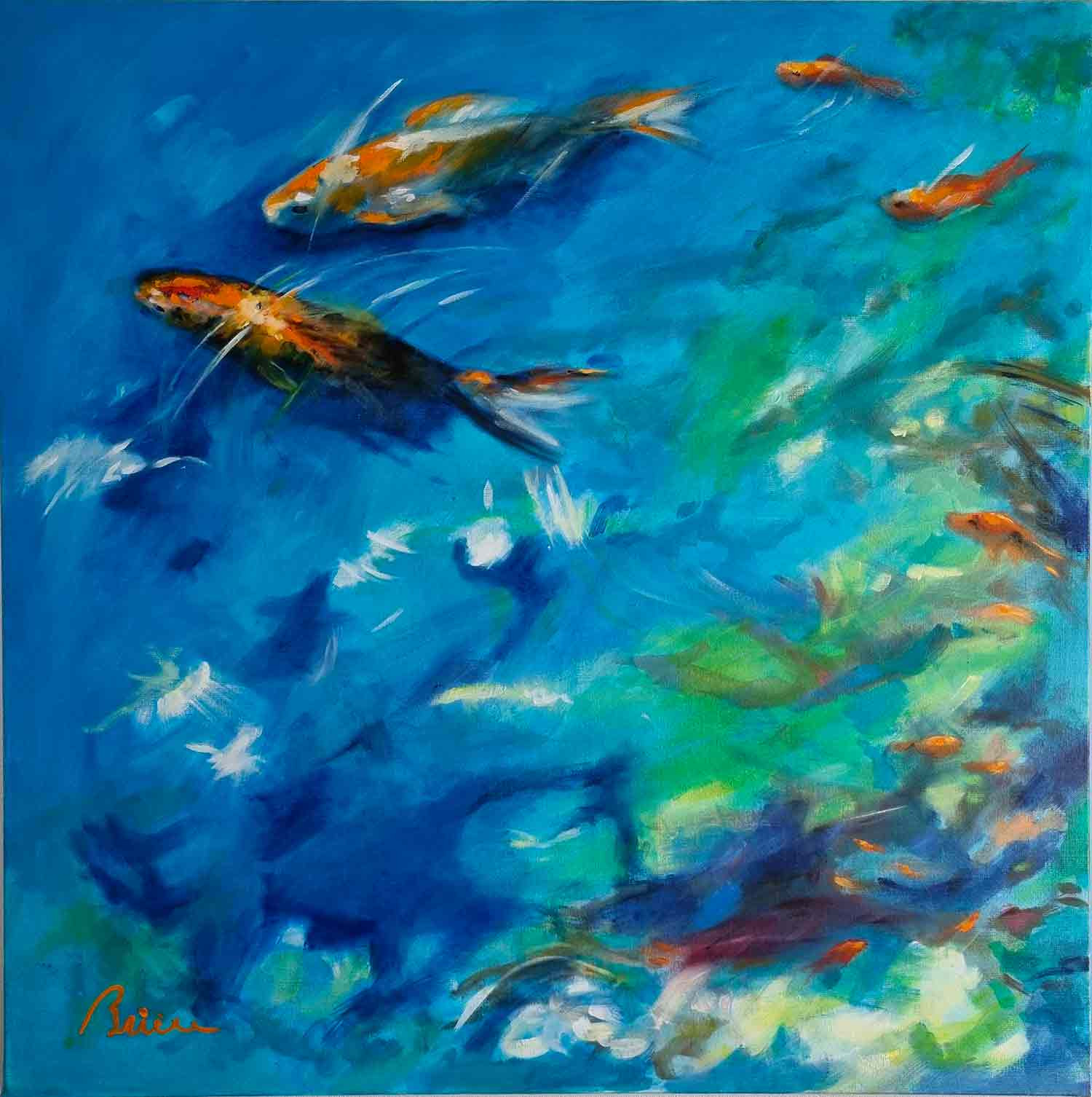 Patrick Brière, A contre courant, painting - Artalistic online contemporary art buying and selling gallery
