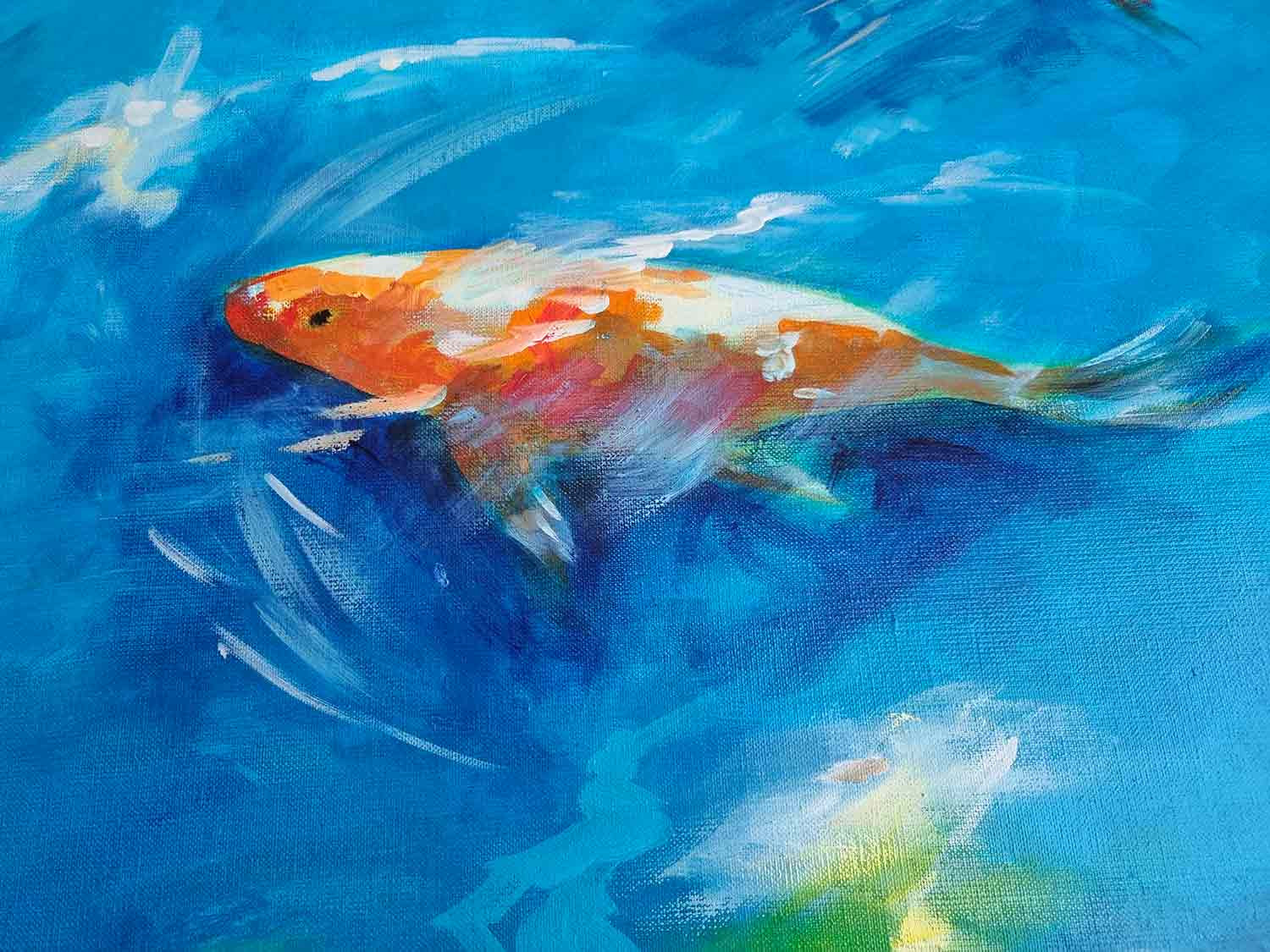 Patrick Brière, A contre courant, painting - Artalistic online contemporary art buying and selling gallery