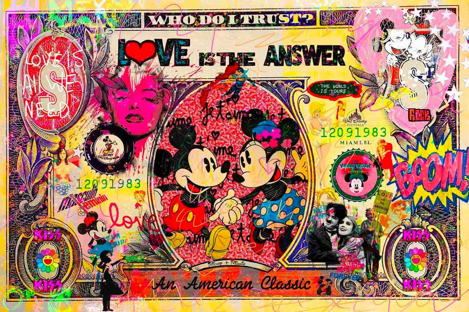 Mr Pablo Costa, Love is all we need, painting - Artalistic online contemporary art buying and selling gallery