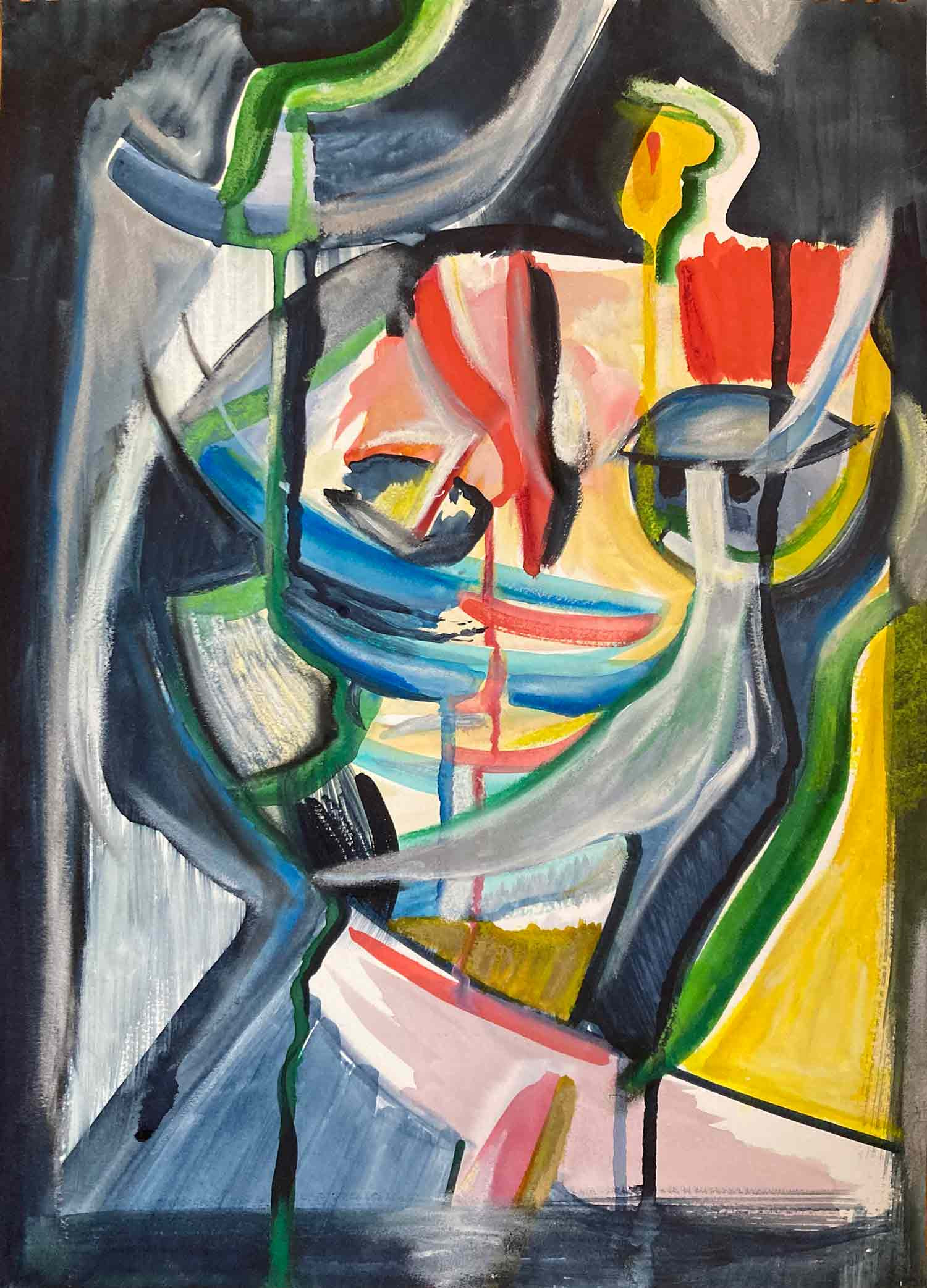 Sela, Pensées, painting - Artalistic online contemporary art buying and selling gallery