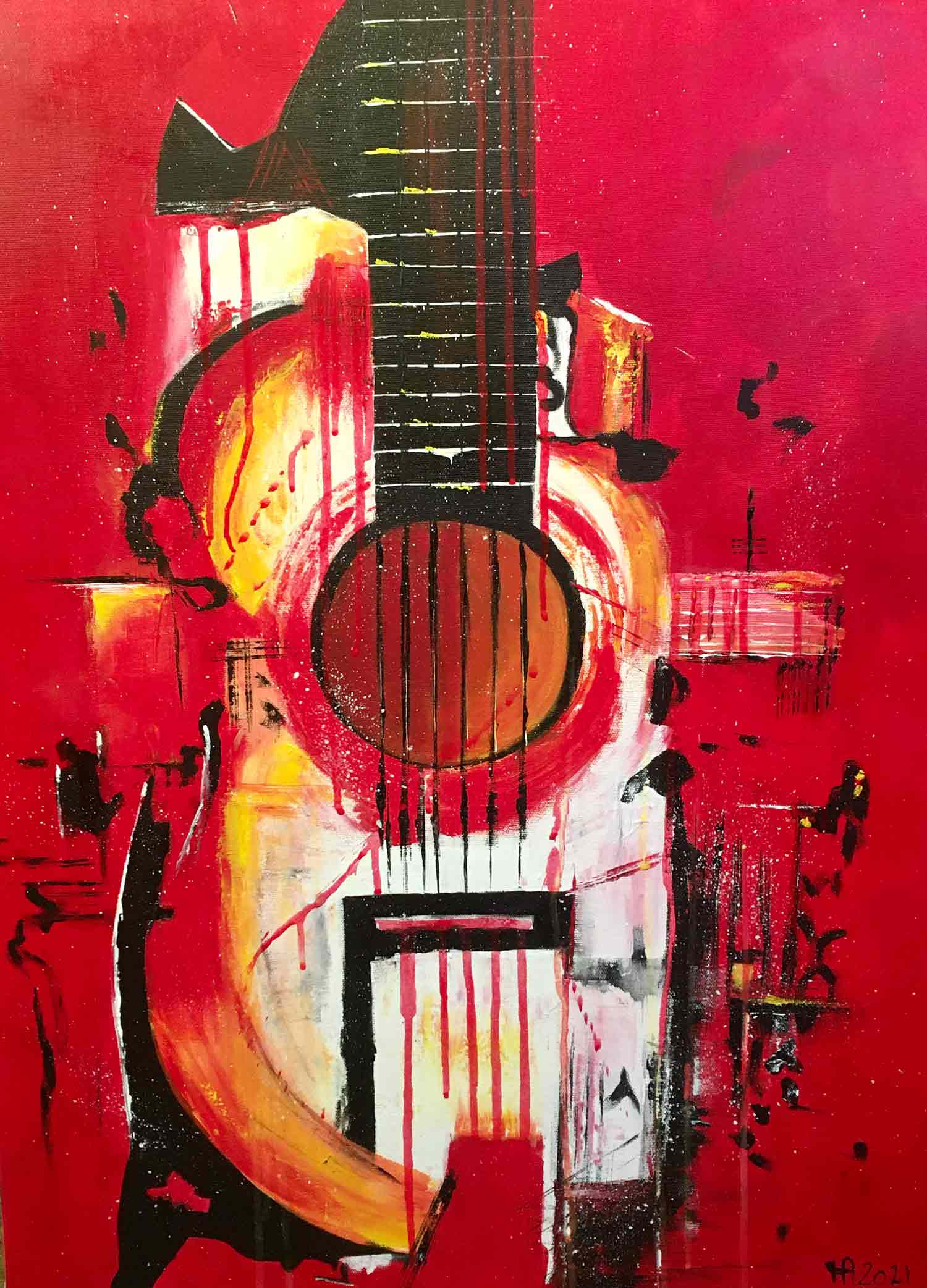 Françoise Augustine, Dissonance, painting - Artalistic online contemporary art buying and selling gallery