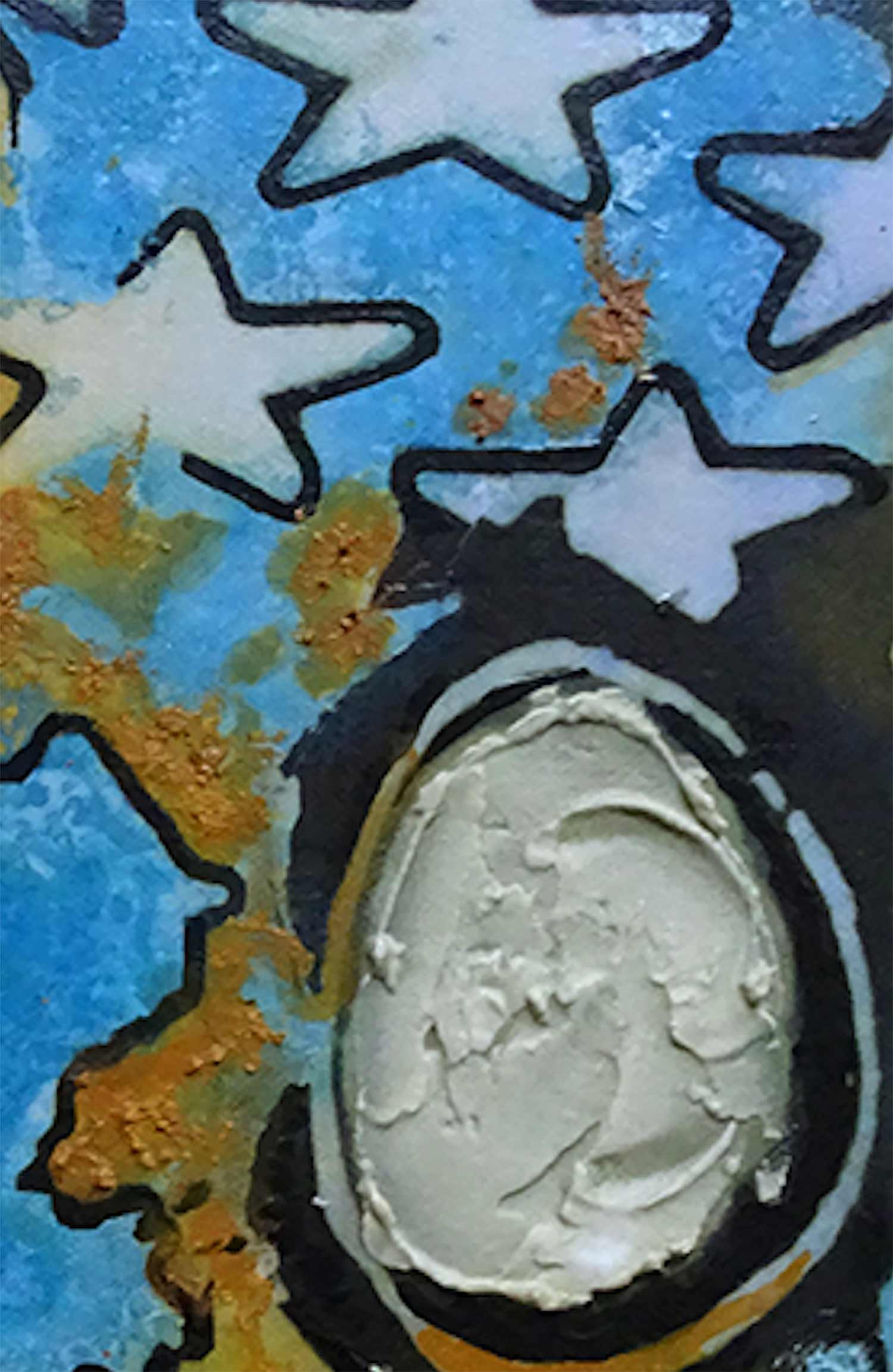 Claude Géan, J'ai marché sur la lune, painting - Artalistic online contemporary art buying and selling gallery