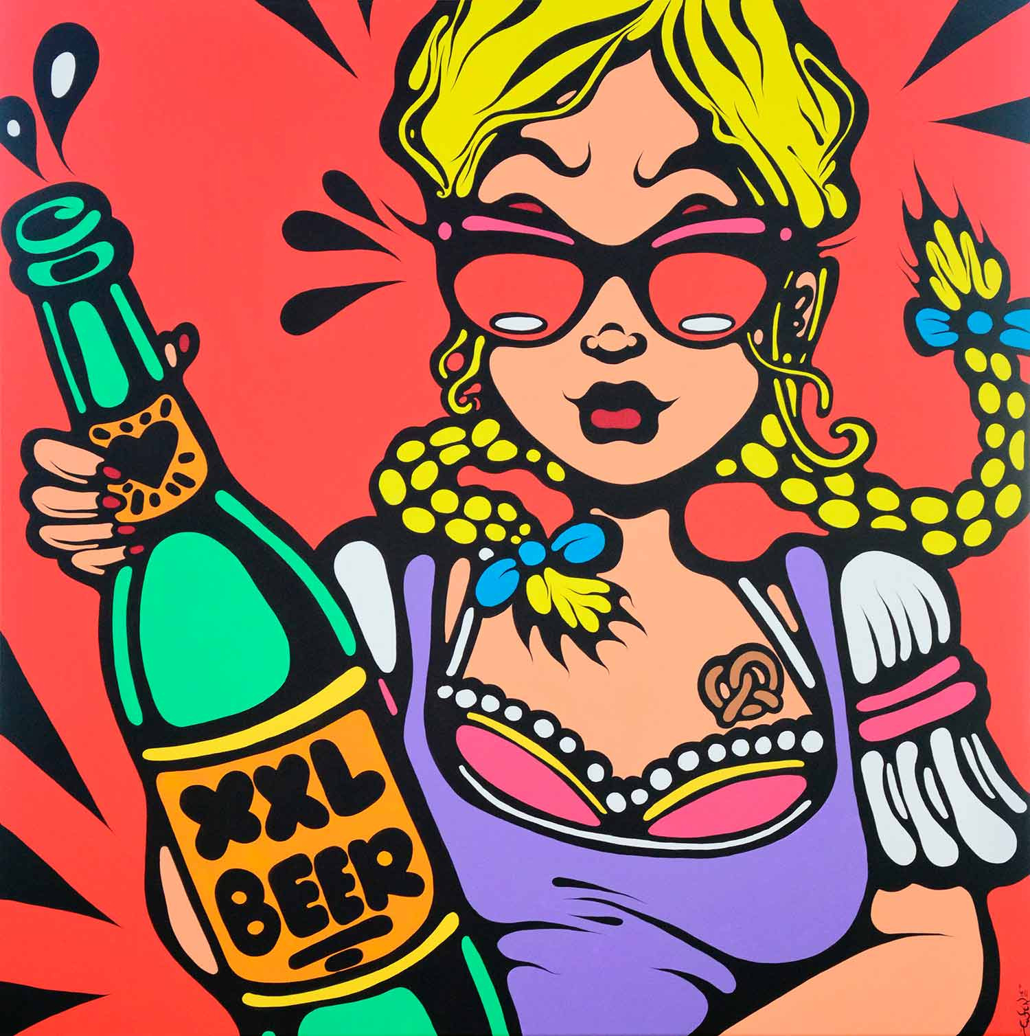 Ewen Gur, We are thirsty, painting - Artalistic online contemporary art buying and selling gallery