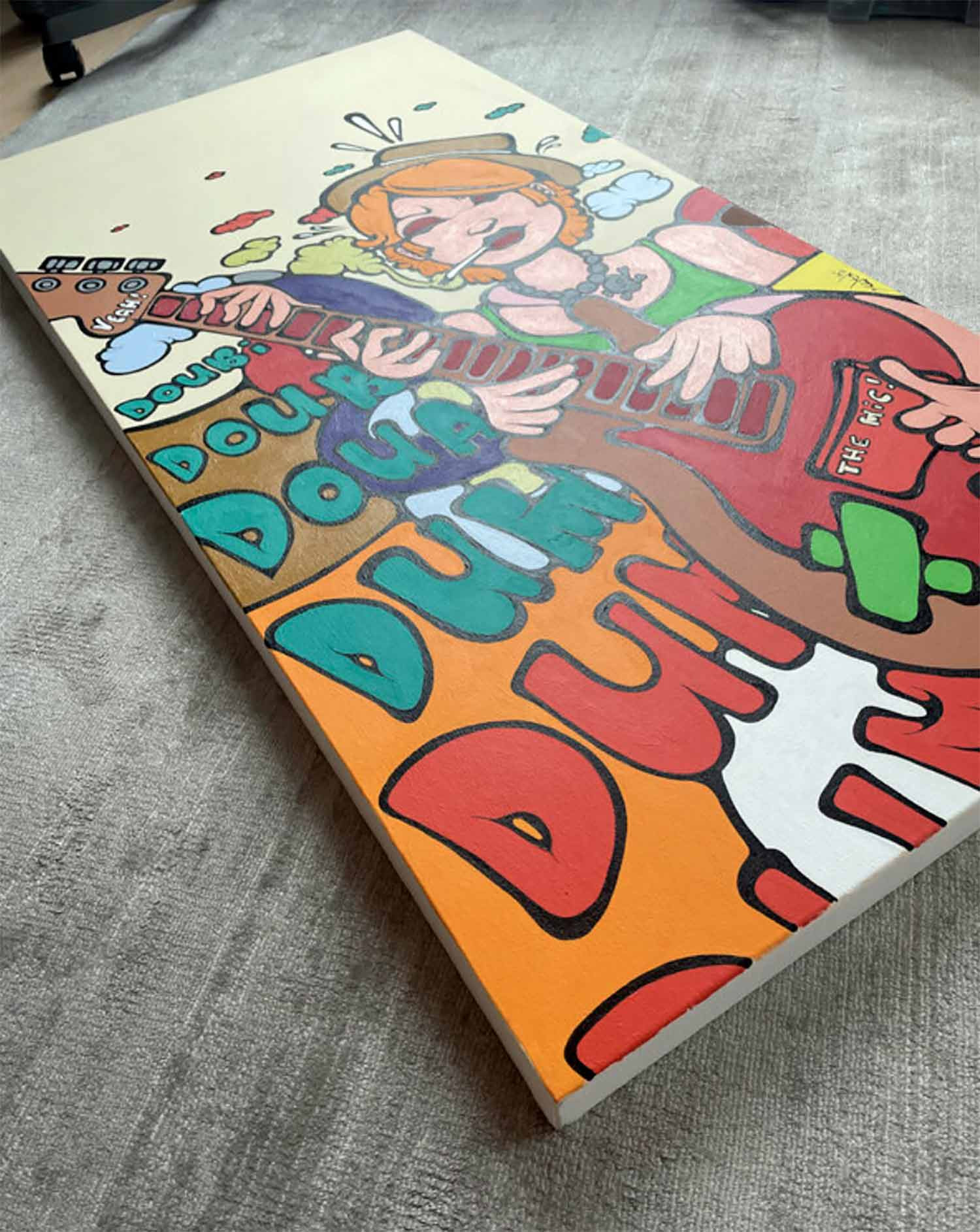 Ewen Gur, The Rock'n'roll Girl #5, painting - Artalistic online contemporary art buying and selling gallery
