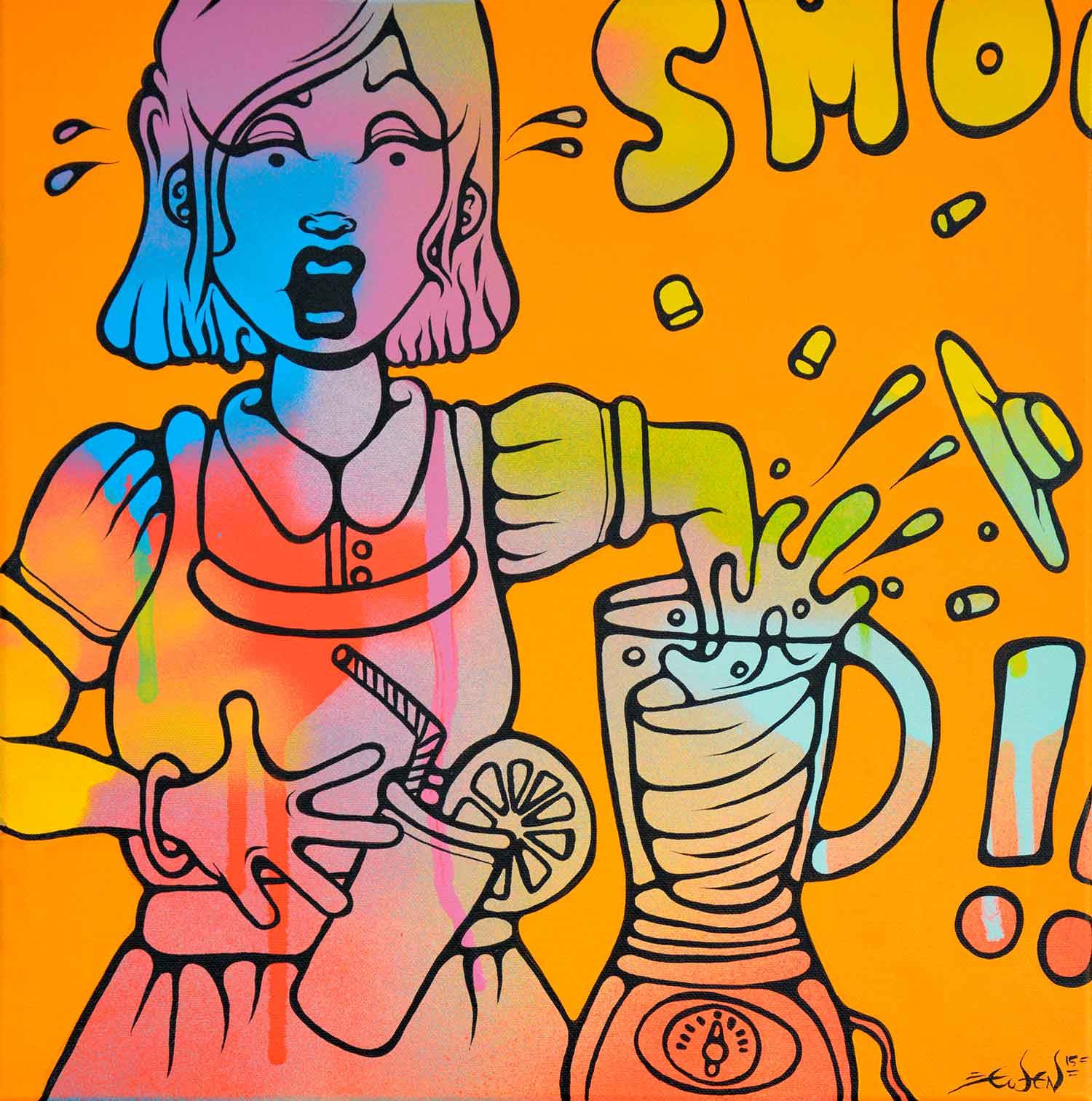 Ewen Gur, Oh Gosh, painting - Artalistic online contemporary art buying and selling gallery