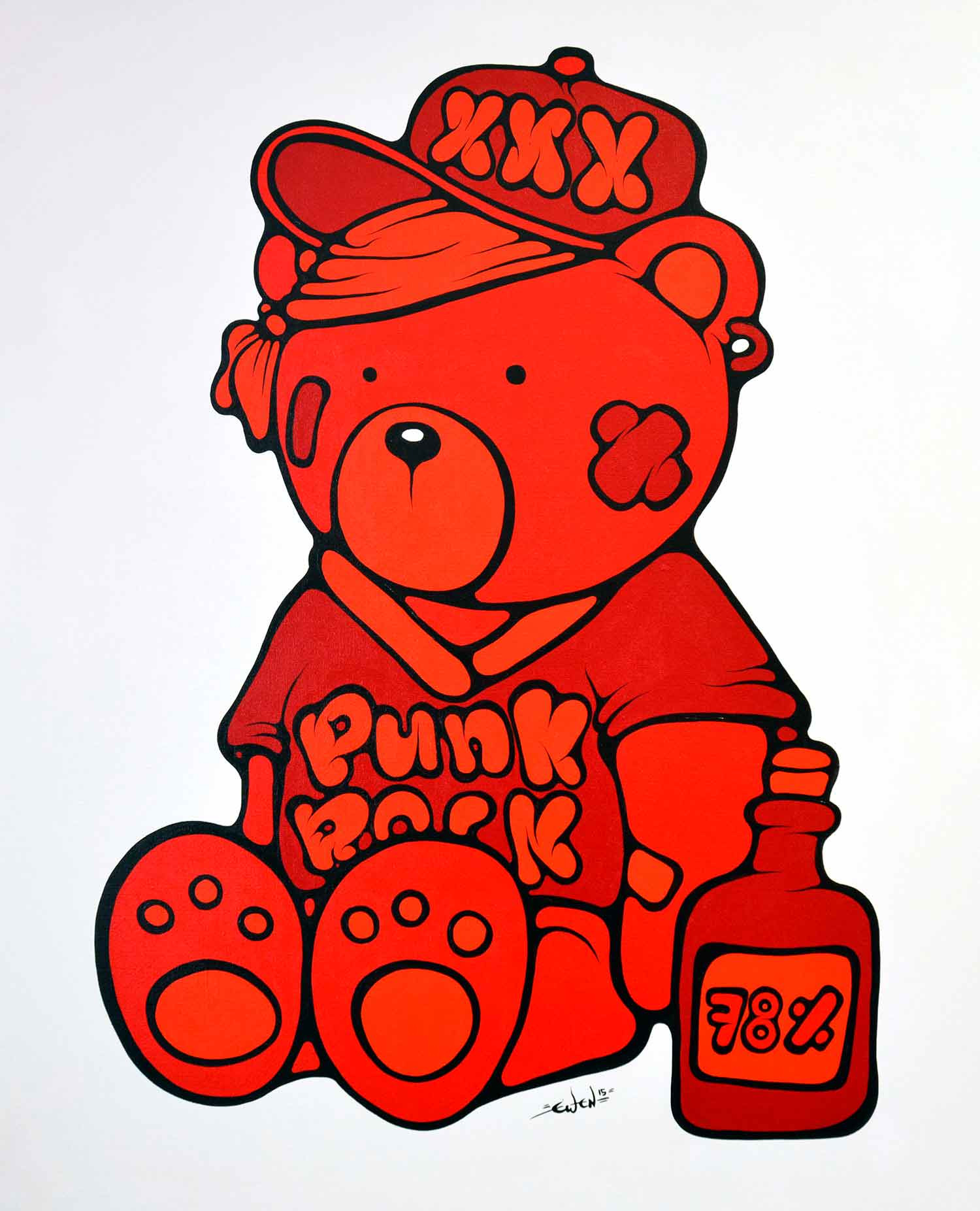 Ewen Gur, Max the Teddybär ♯16, painting - Artalistic online contemporary art buying and selling gallery