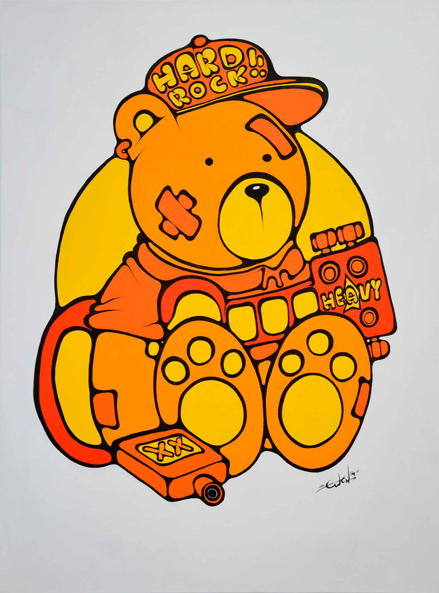 Ewen Gur, Max the Teddybär ♯13, painting - Artalistic online contemporary art buying and selling gallery