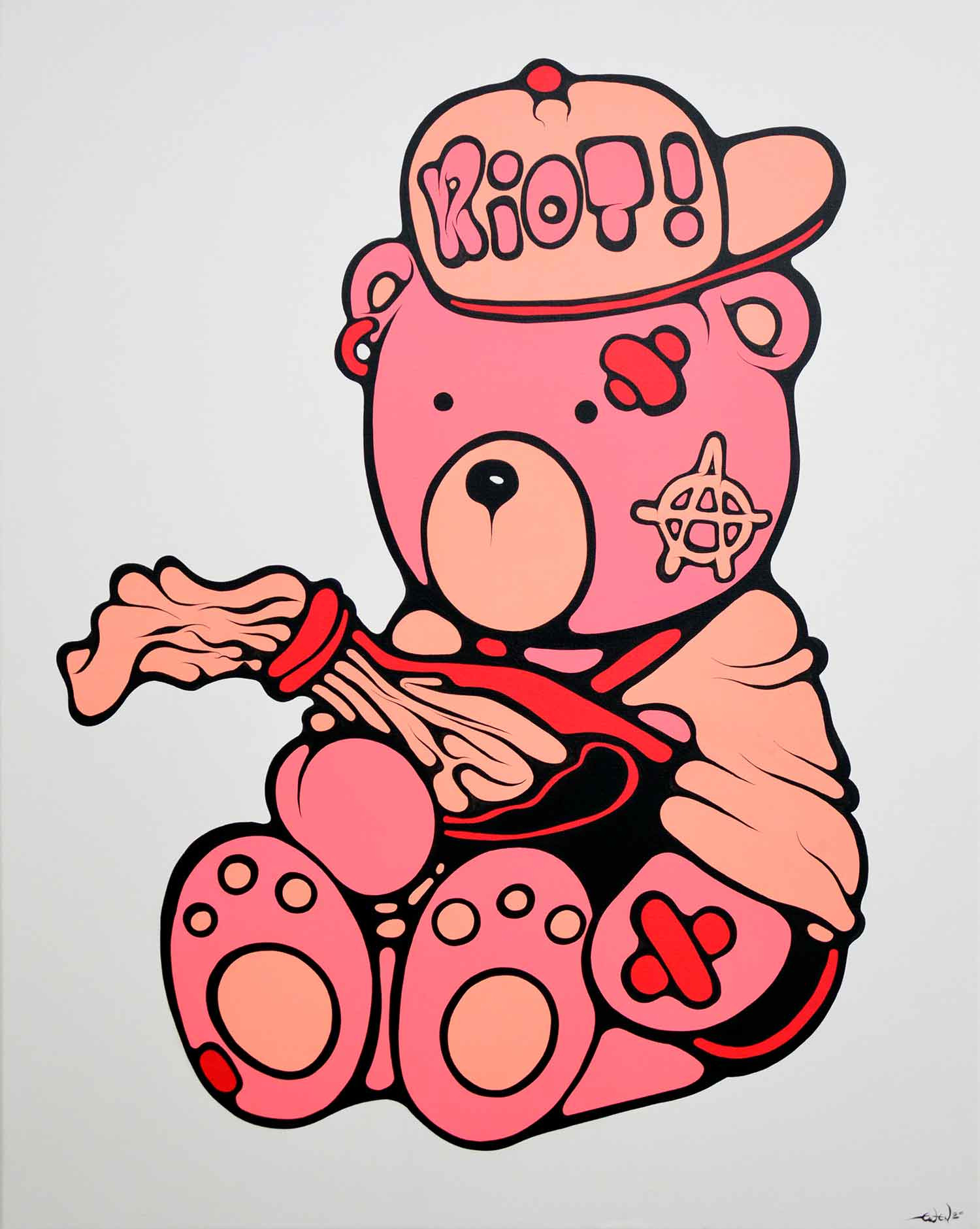 Ewen Gur, There will be a riot tonight, painting - Artalistic online contemporary art buying and selling gallery
