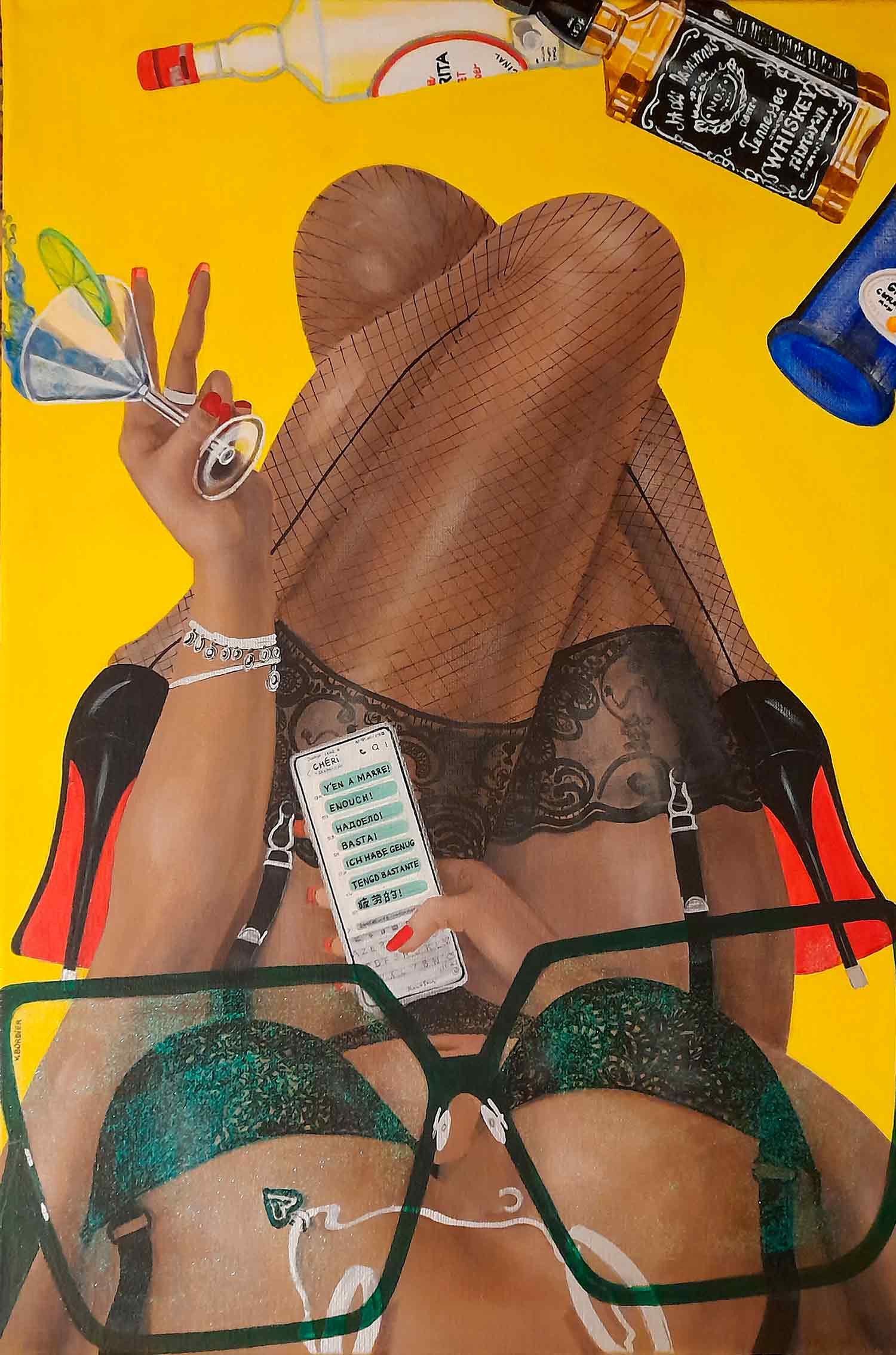 Victoria Bordier, Y'en a marre, painting - Artalistic online contemporary art buying and selling gallery