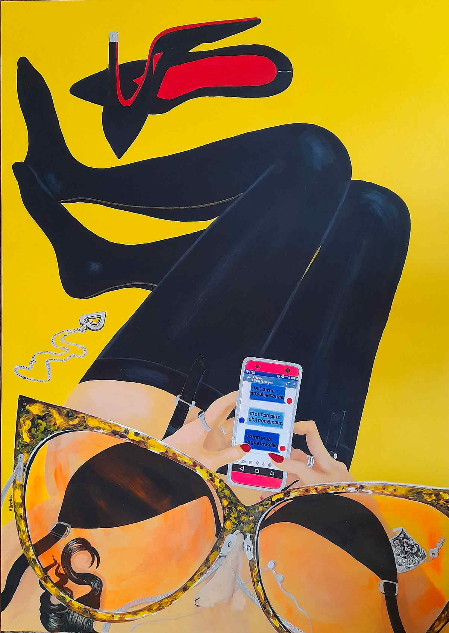 Victoria Bordier, Y'en a marre, painting - Artalistic online contemporary art buying and selling gallery