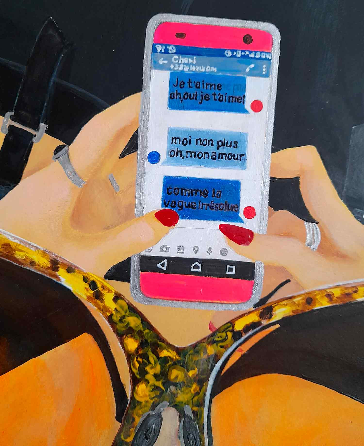Victoria Bordier, Y'en a marre, painting - Artalistic online contemporary art buying and selling gallery