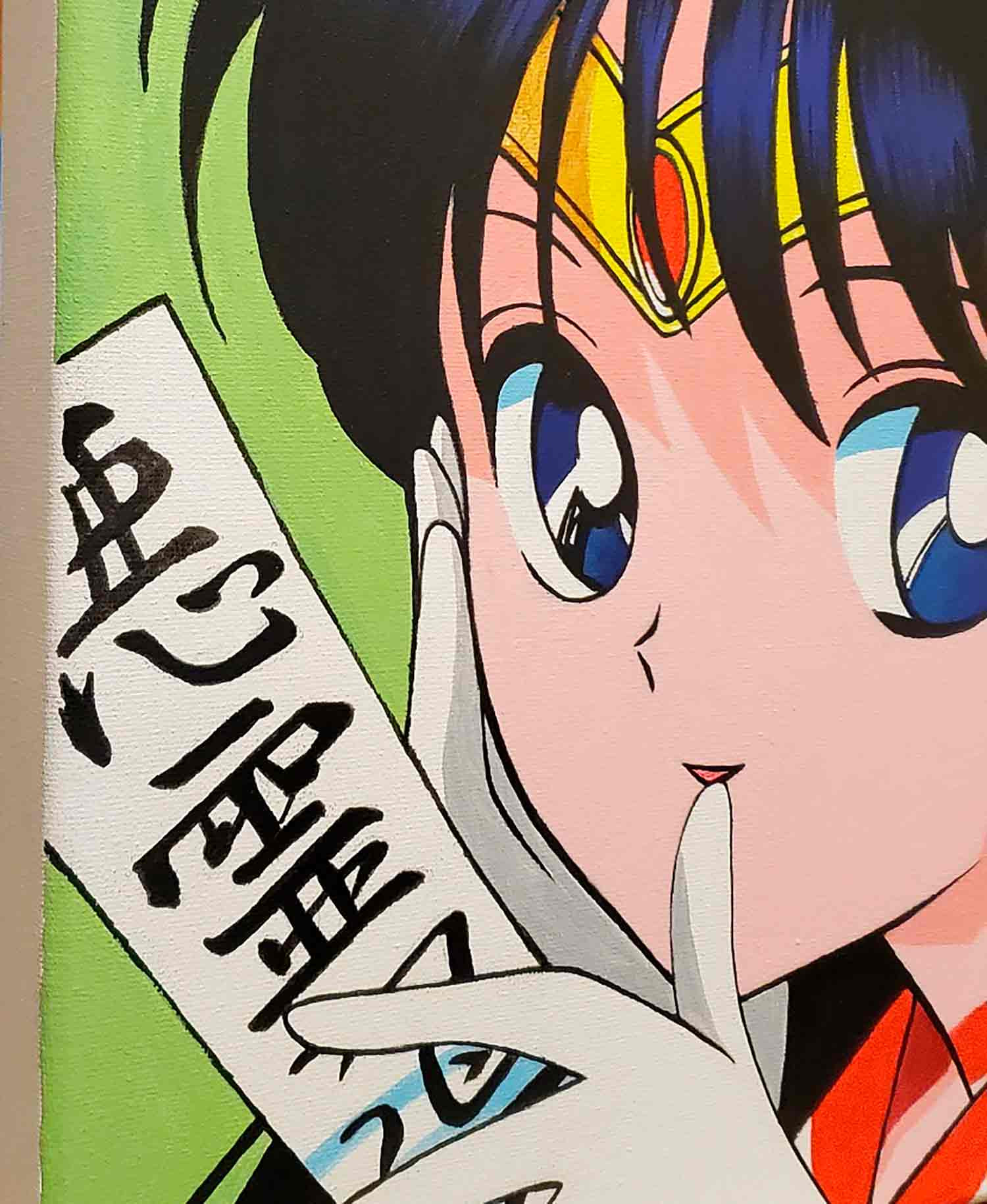 MC Garbage, Sailor Mars, painting - Artalistic online contemporary art buying and selling gallery