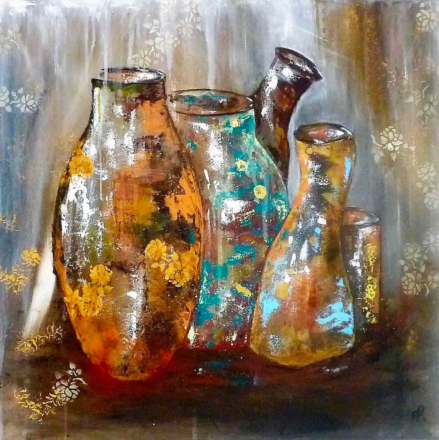 Anne Robin, Pots âgés, painting - Artalistic online contemporary art buying and selling gallery
