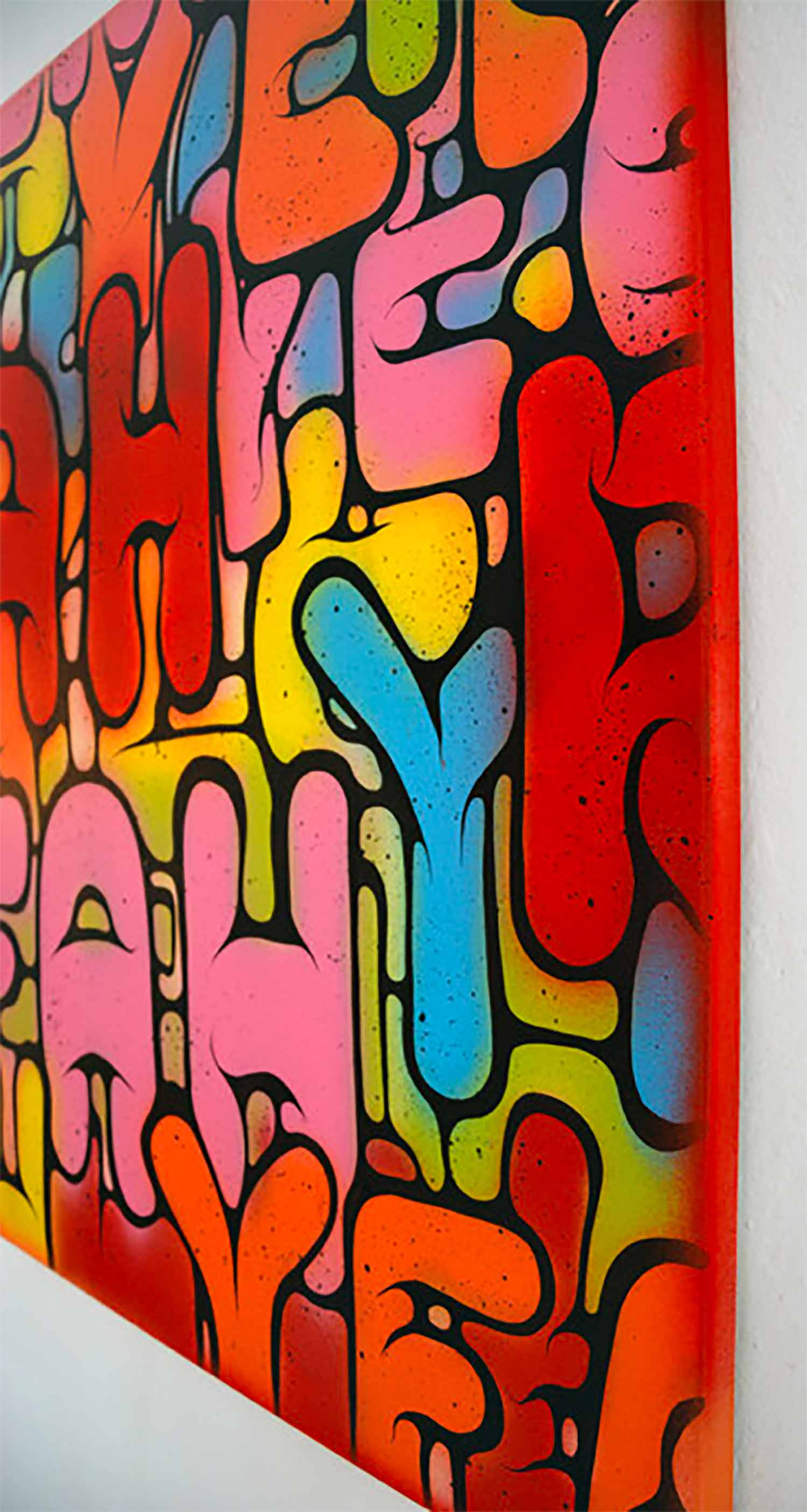 Ewen Gur, lettering large #1, painting - Artalistic online contemporary art buying and selling gallery