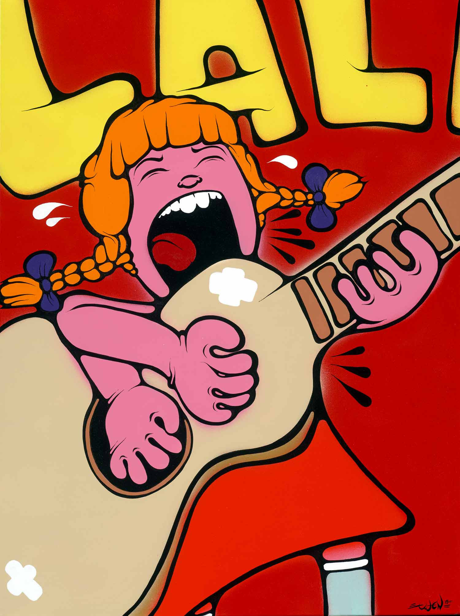 Ewen Gur, LaLaLa, painting - Artalistic online contemporary art buying and selling gallery