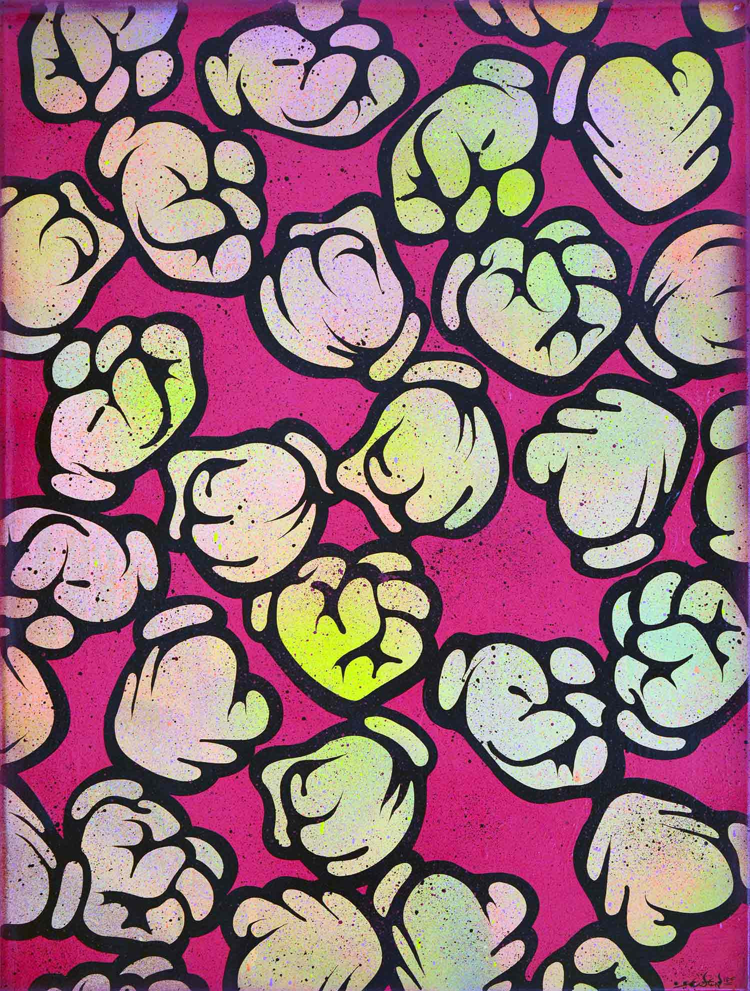 Ewen Gur, Fight Back, painting - Artalistic online contemporary art buying and selling gallery