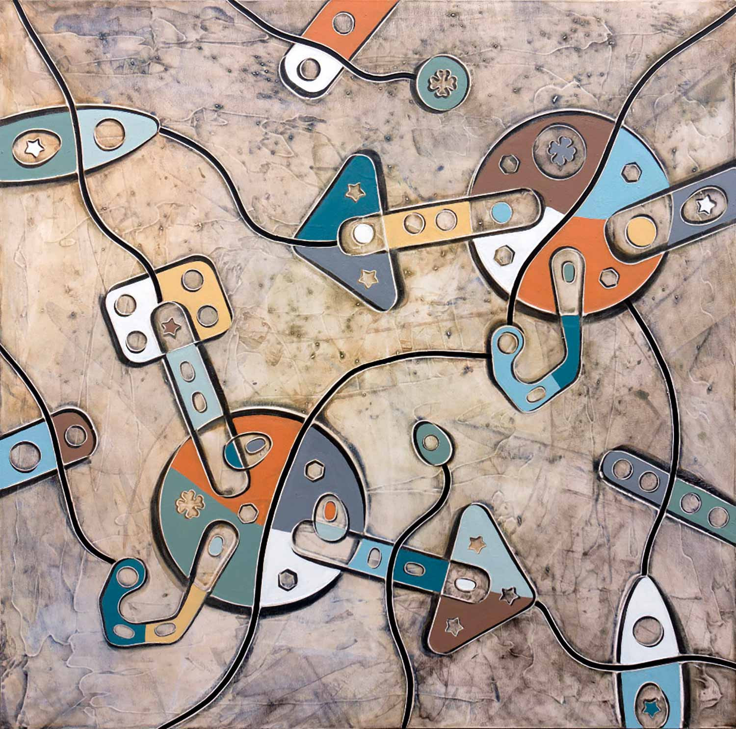 Andrea Benetti, Dinimica della fortuna, painting - Artalistic online contemporary art buying and selling gallery