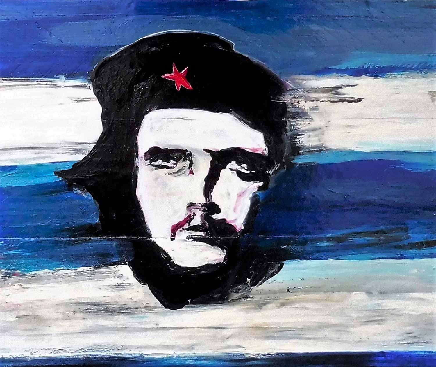 Nicolas Postec, Che Guevara, painting - Artalistic online contemporary art buying and selling gallery