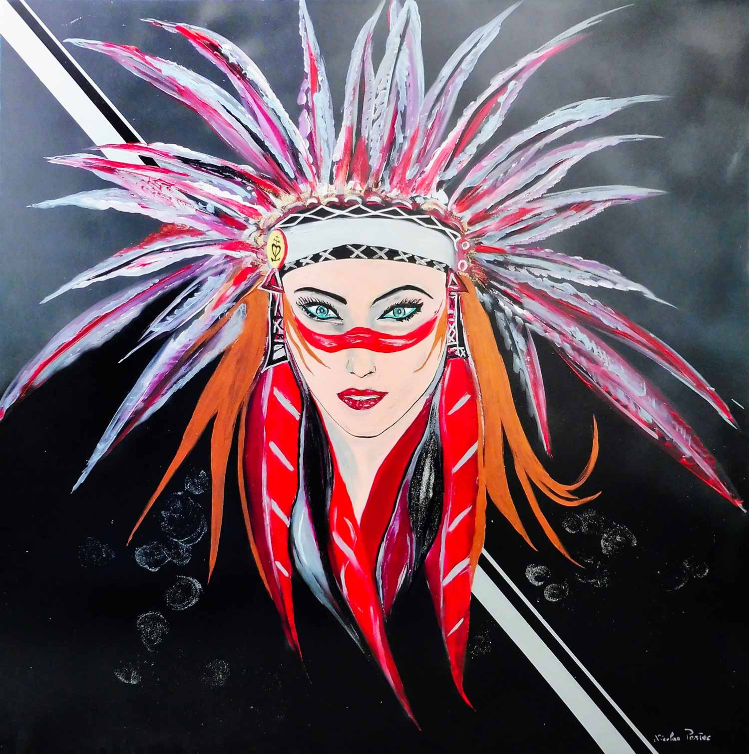 Nicolas Postec, Ozalee, painting - Artalistic online contemporary art buying and selling gallery