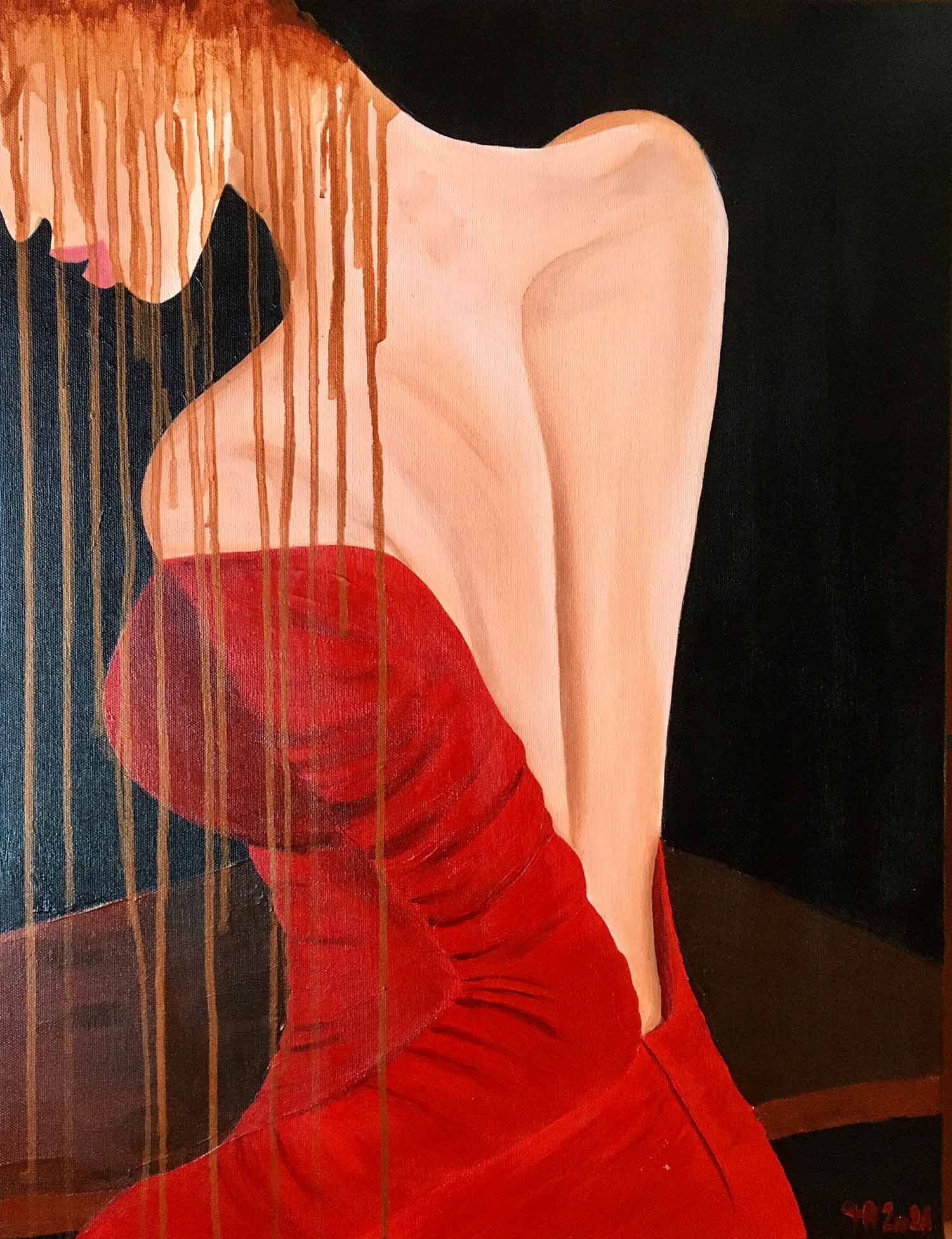 Françoise Augustine, Angel, painting - Artalistic online contemporary art buying and selling gallery