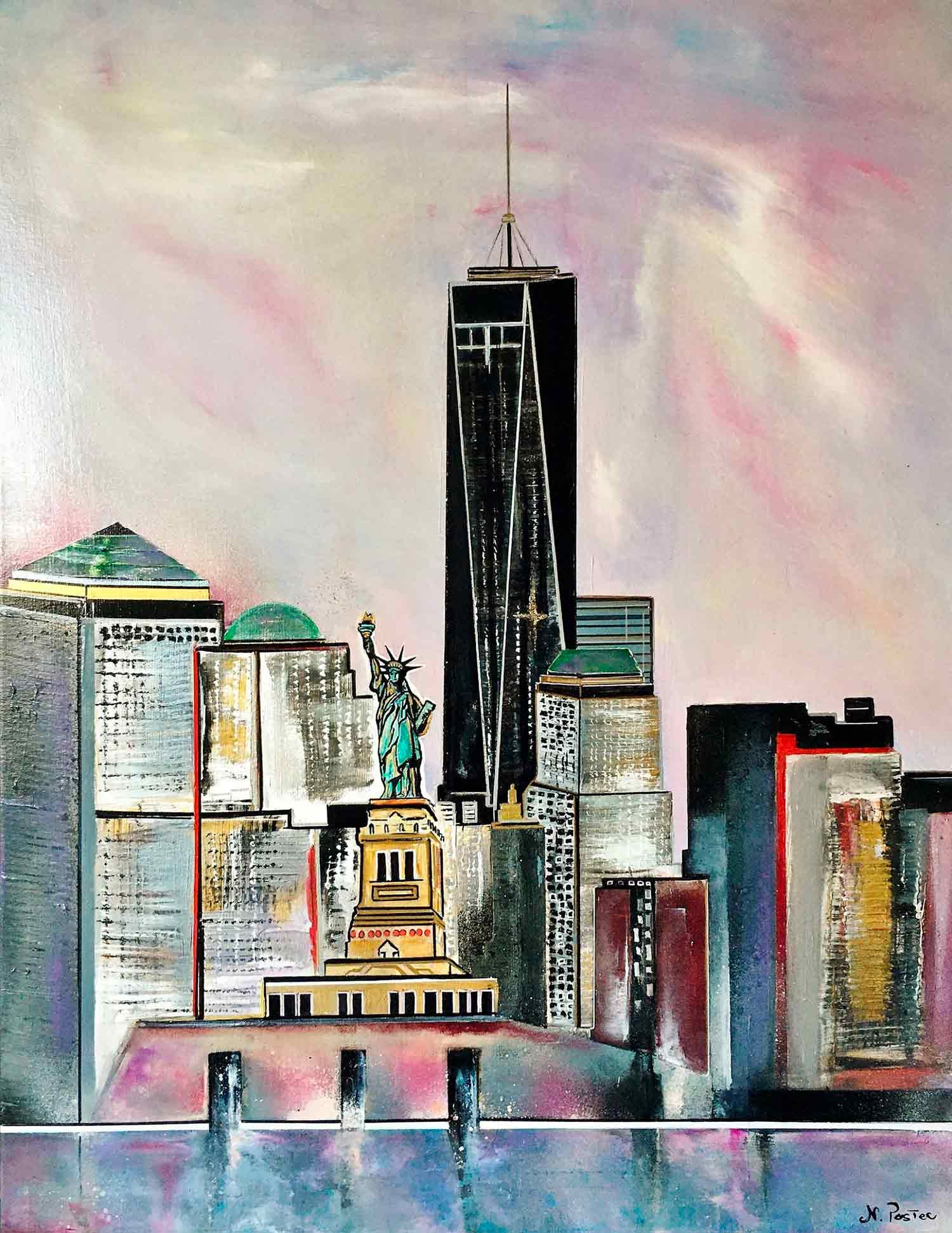 Nicolas Postec, New York, painting - Artalistic online contemporary art buying and selling gallery