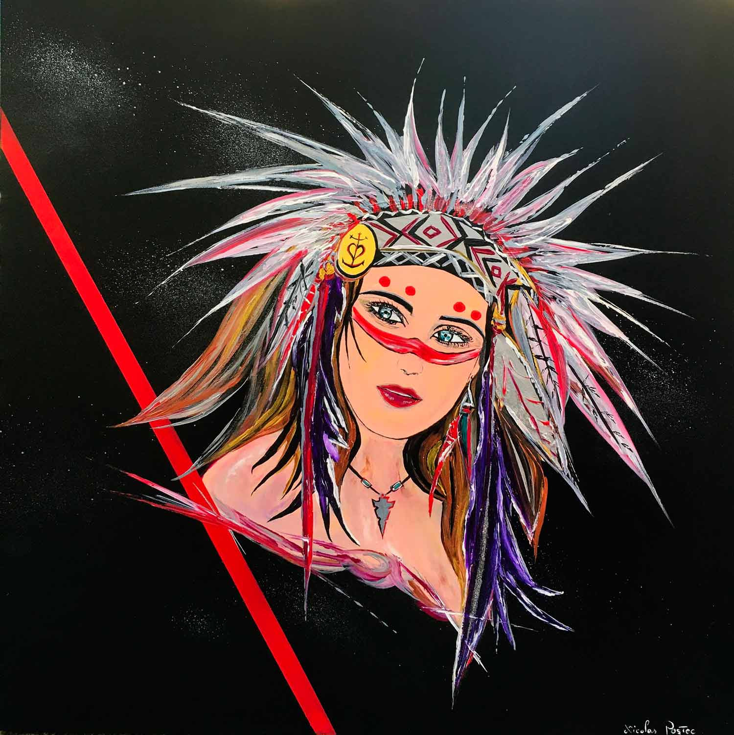 Nicolas Postec, Olathe, painting - Artalistic online contemporary art buying and selling gallery
