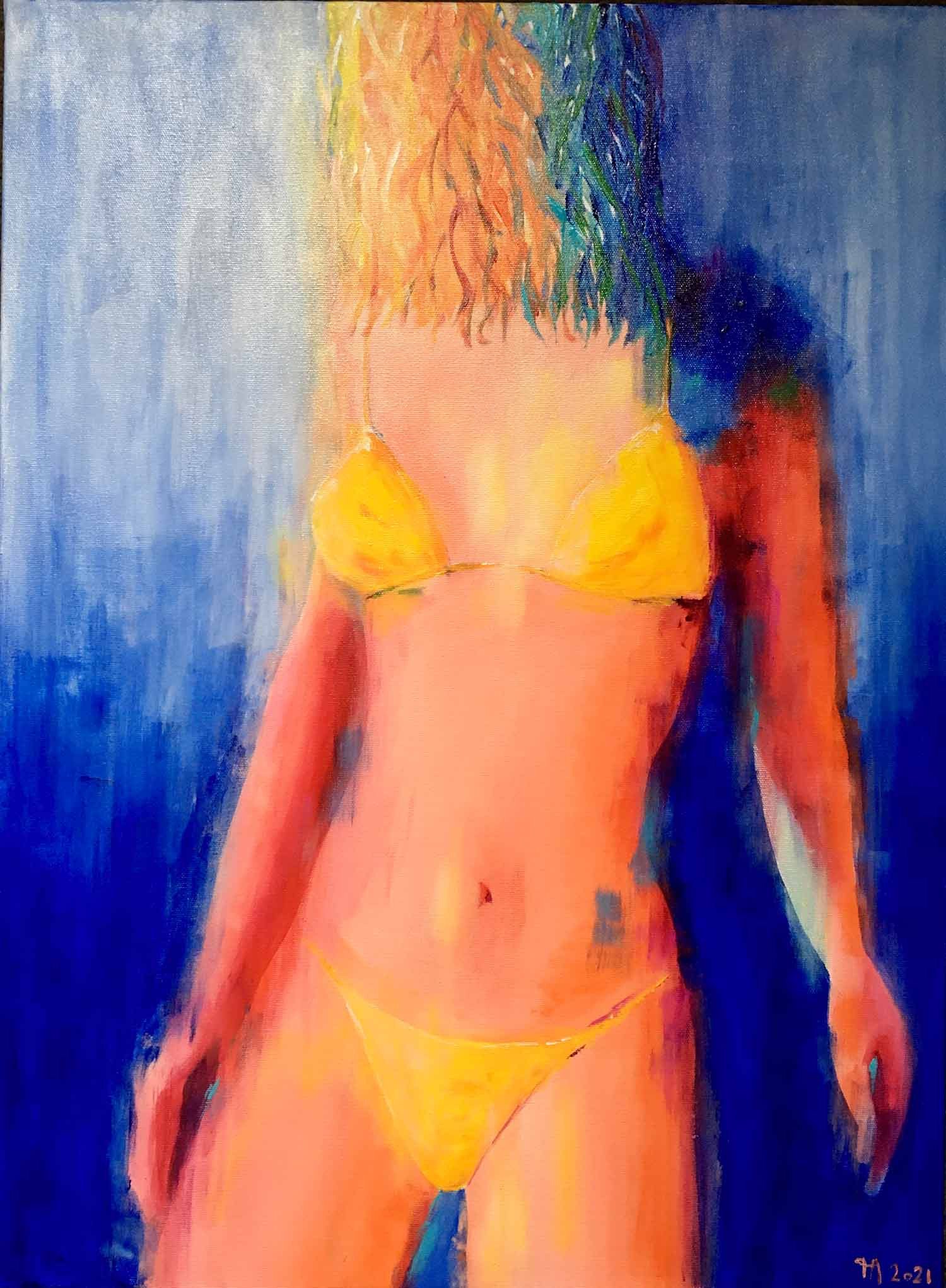Françoise Augustine, Copacabana, painting - Artalistic online contemporary art buying and selling gallery