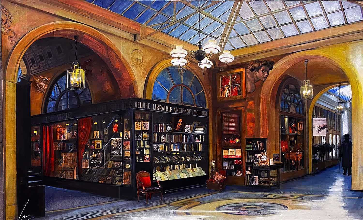 Nathalie Lemaître, Librairie, painting - Artalistic online contemporary art buying and selling gallery