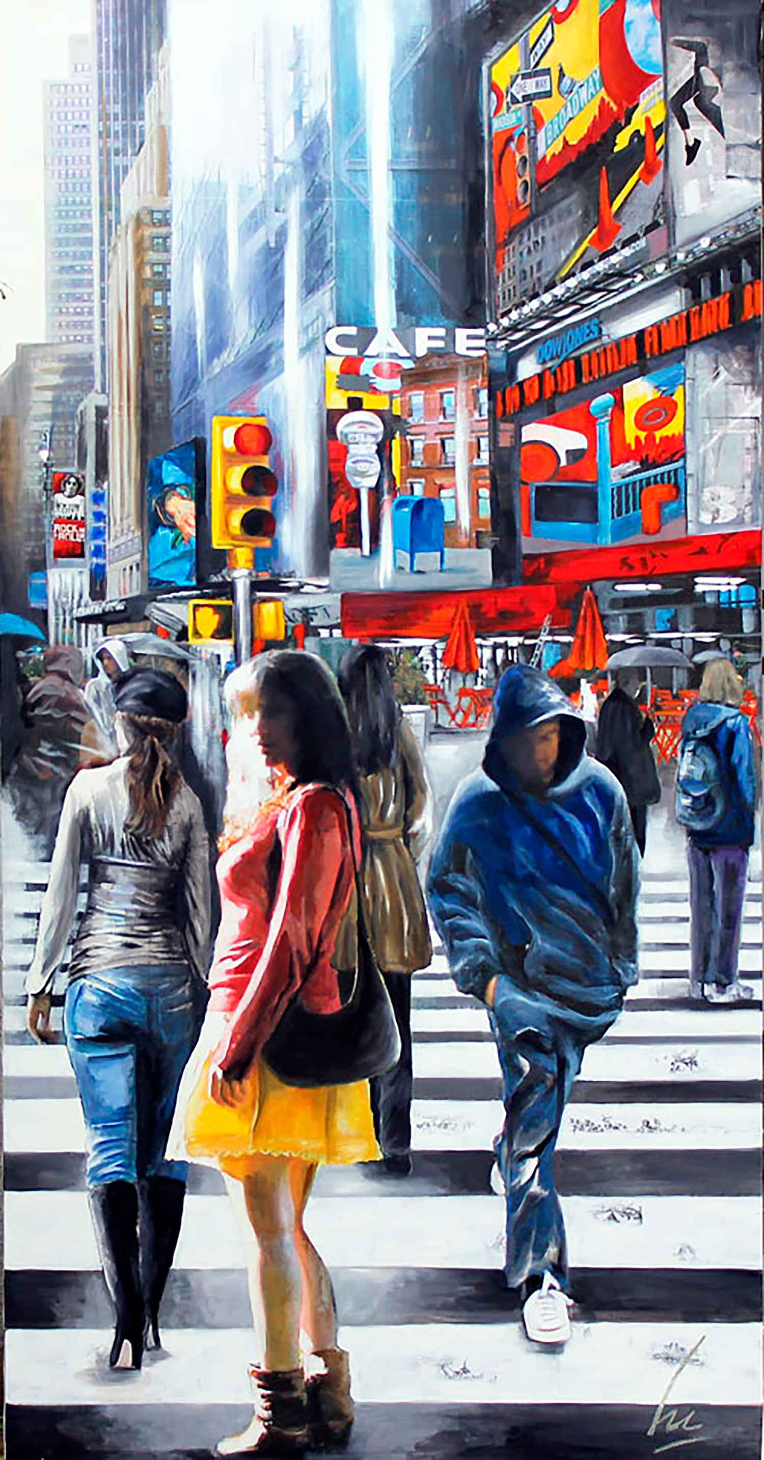 Nathalie Lemaître, Sunny Girl, painting - Artalistic online contemporary art buying and selling gallery