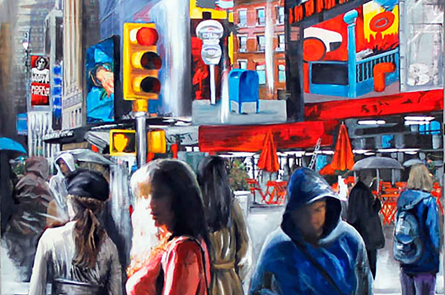 Nathalie Lemaître, Sunny Girl, painting - Artalistic online contemporary art buying and selling gallery