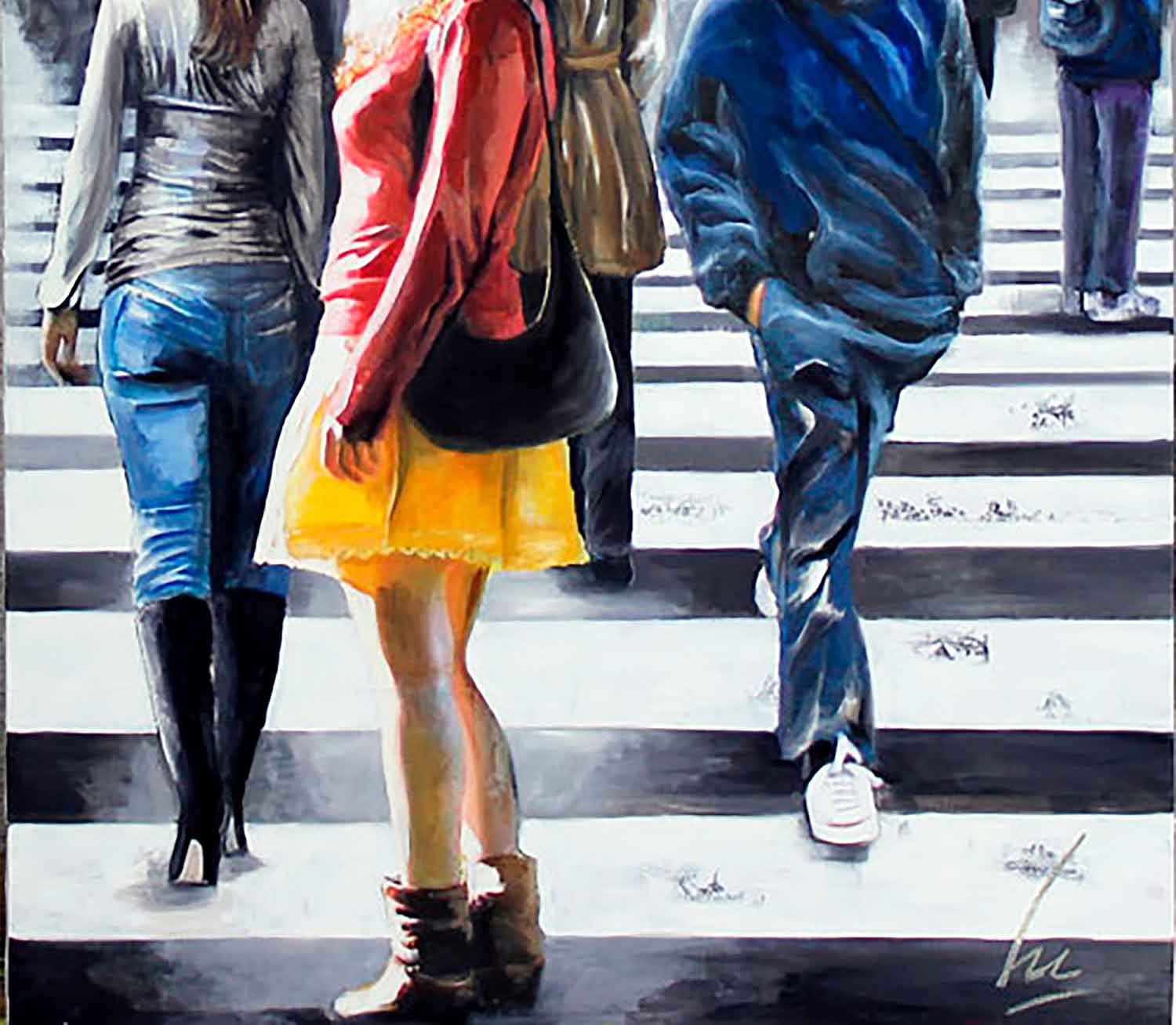 Nathalie Lemaître, Sunny Girl, painting - Artalistic online contemporary art buying and selling gallery
