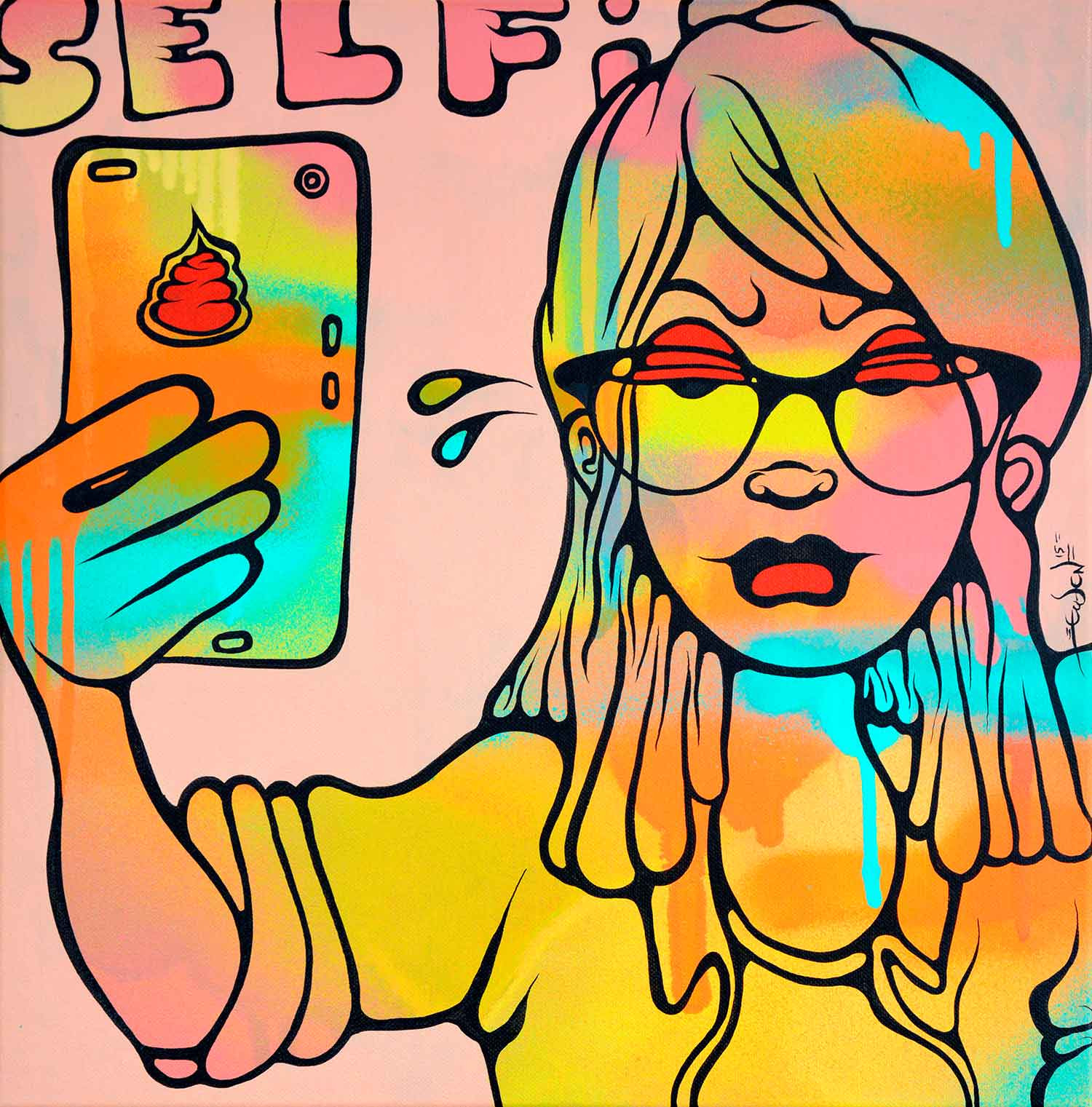 Ewen Gur, Selfie, painting - Artalistic online contemporary art buying and selling gallery