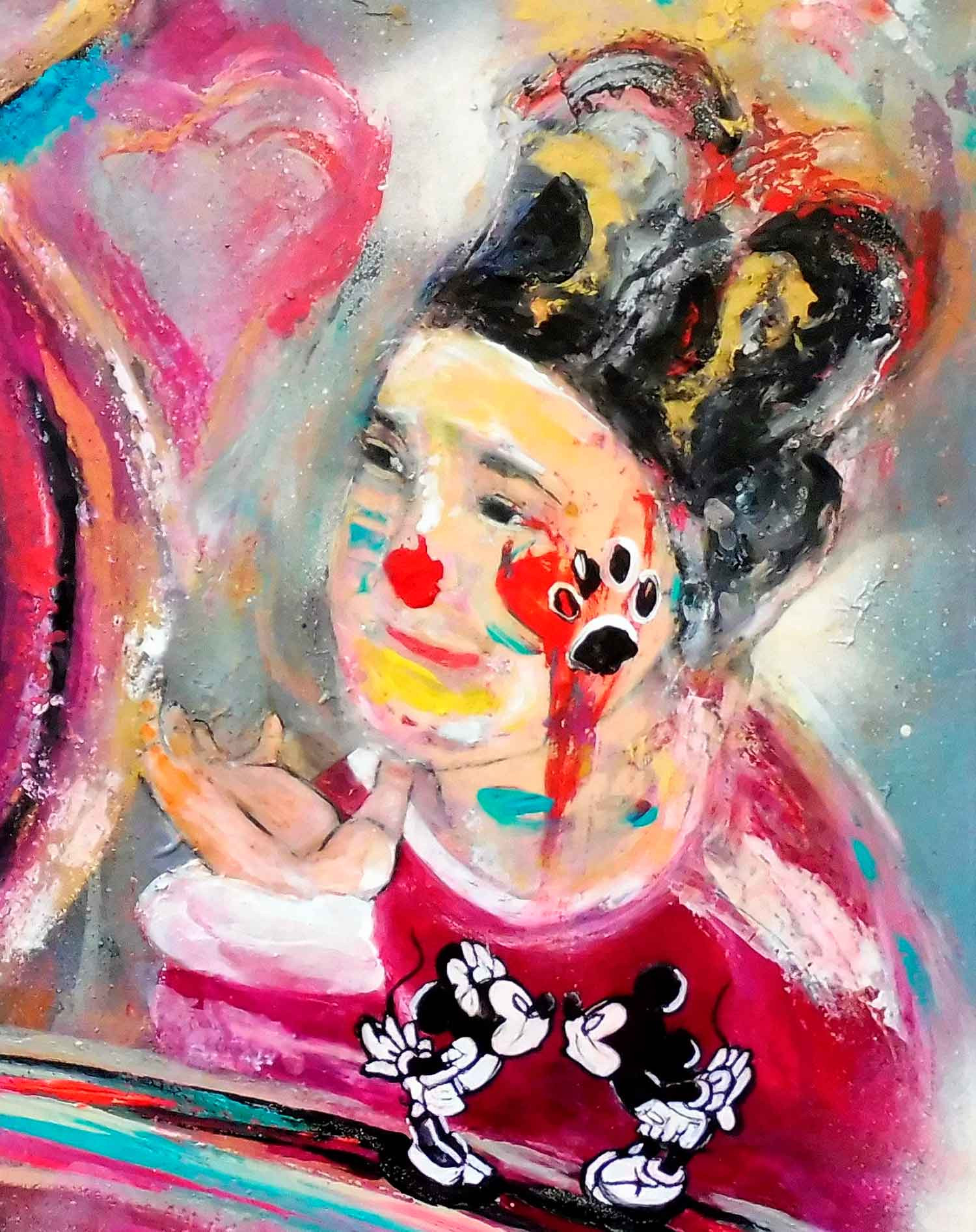 Nicolas Postec, Lion Queen, painting - Artalistic online contemporary art buying and selling gallery
