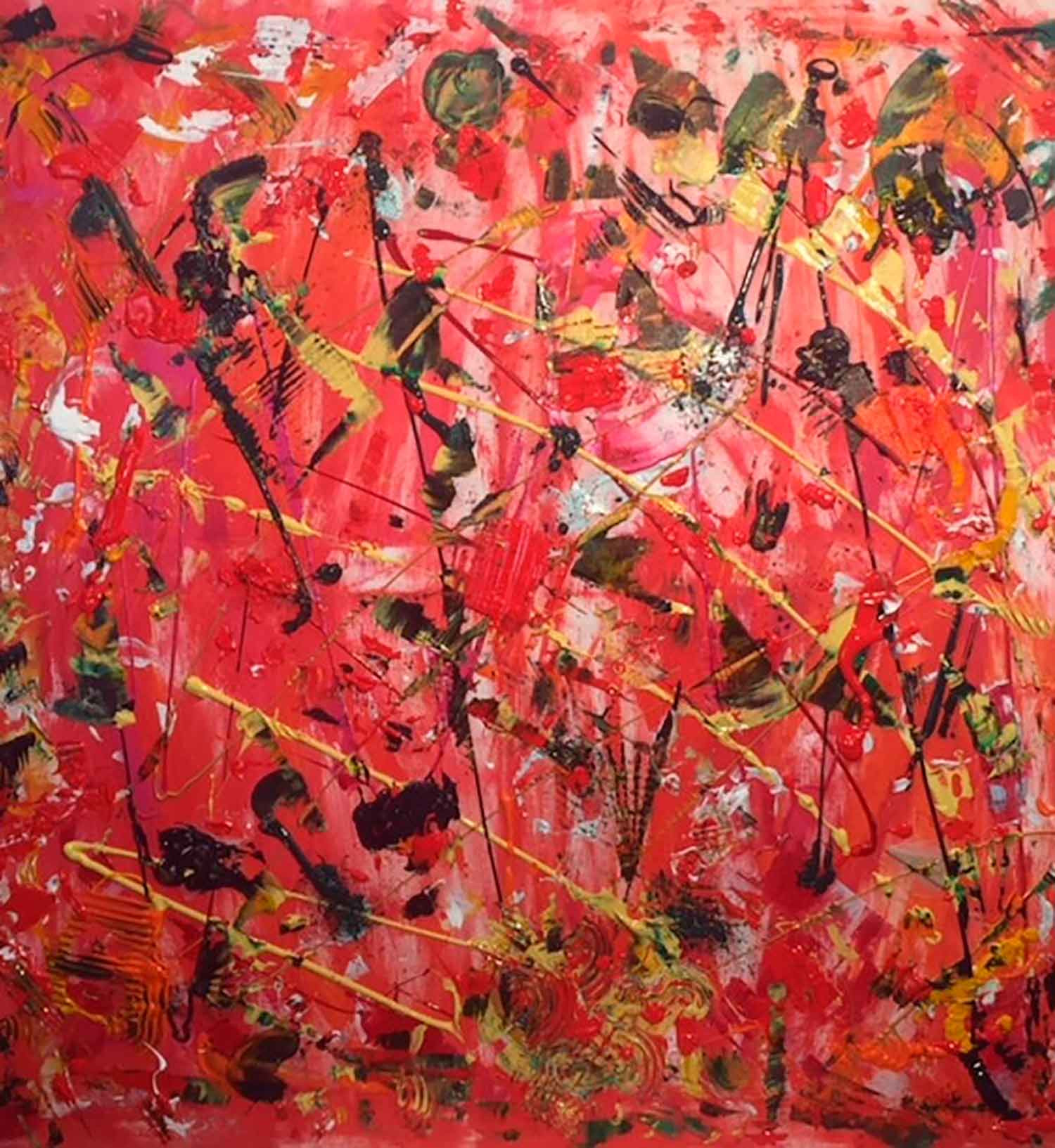 De Voc, rouge passion, painting - Artalistic online contemporary art buying and selling gallery