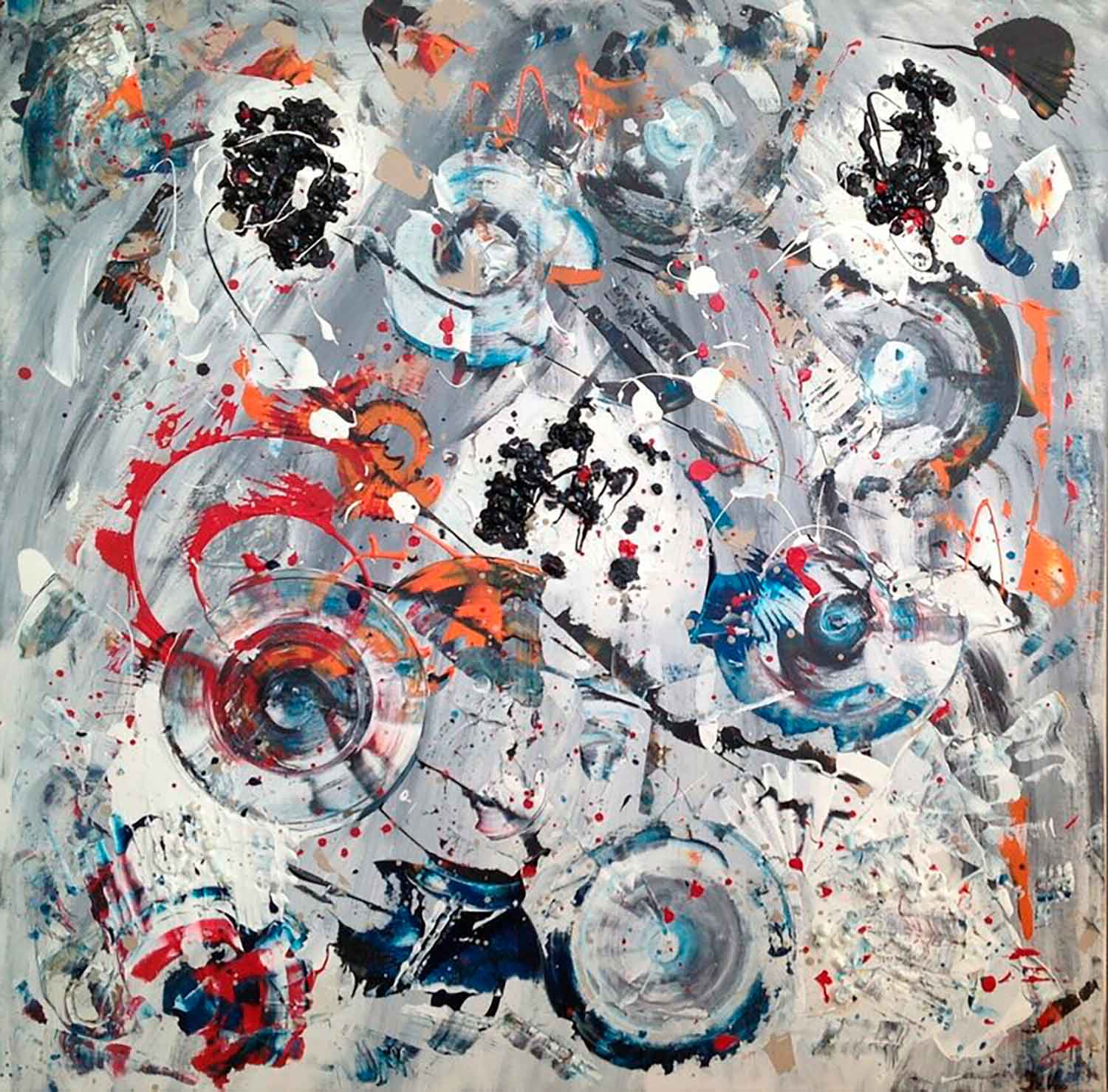 De Voc, tourbillons colores, painting - Artalistic online contemporary art buying and selling gallery