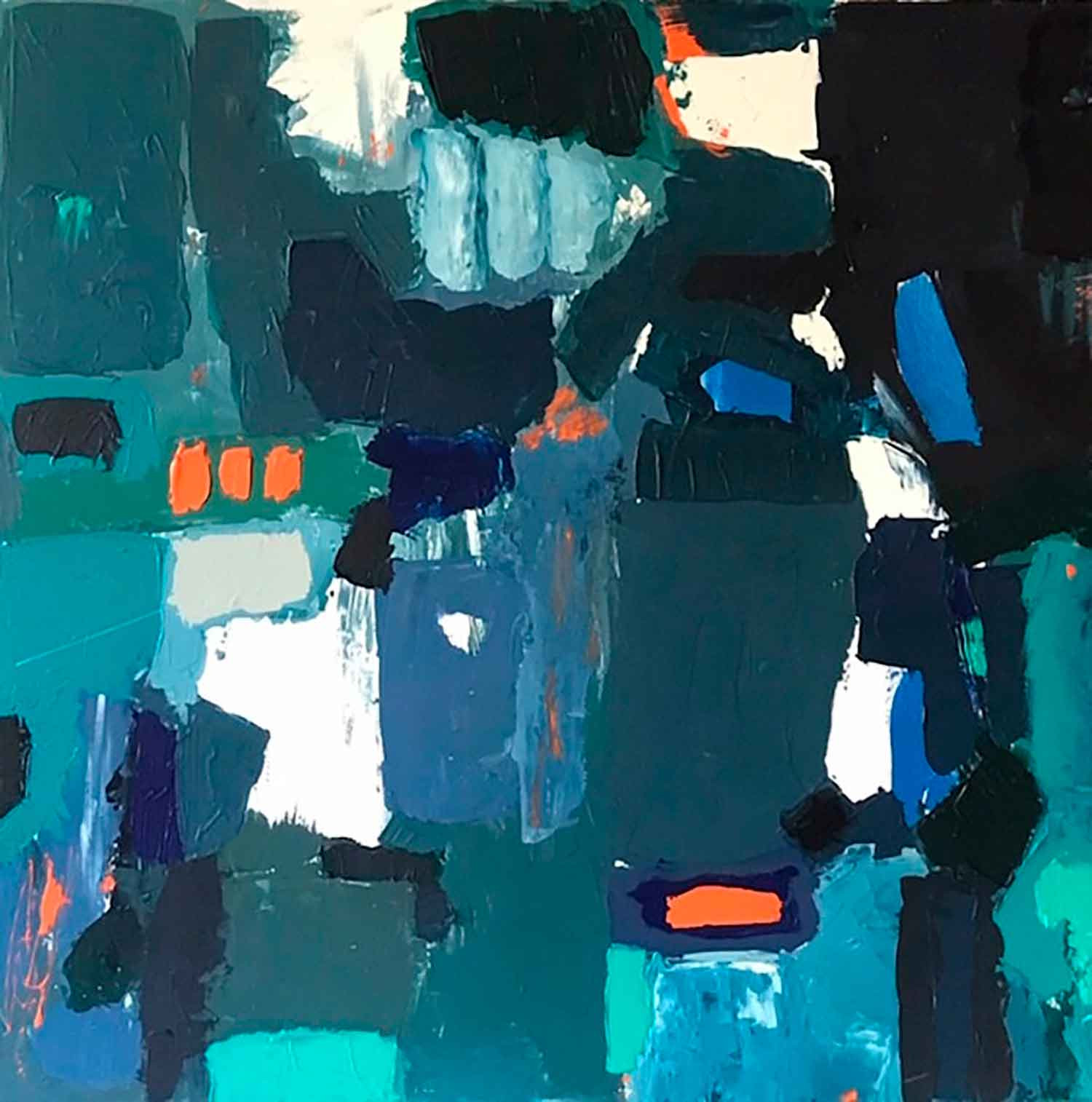 De Voc, terre indigo, painting - Artalistic online contemporary art buying and selling gallery