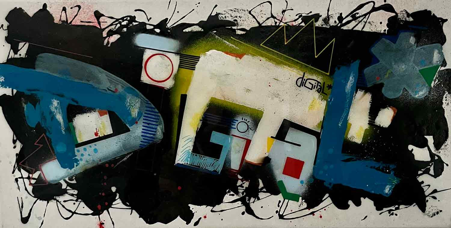 Digital, Blue Jackson, painting - Artalistic online contemporary art buying and selling gallery