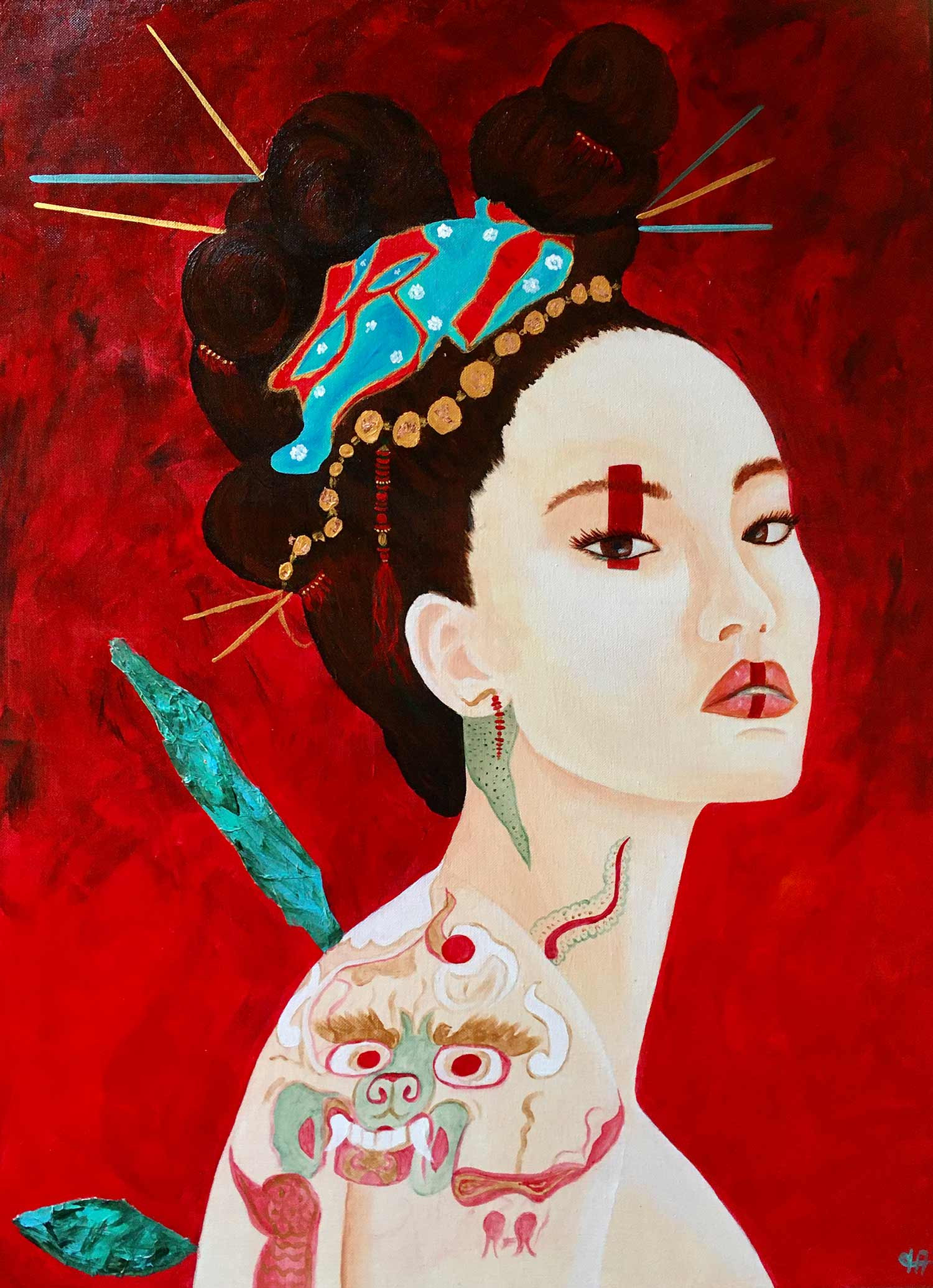 Françoise Augustine, Alanis, painting - Artalistic online contemporary art buying and selling gallery