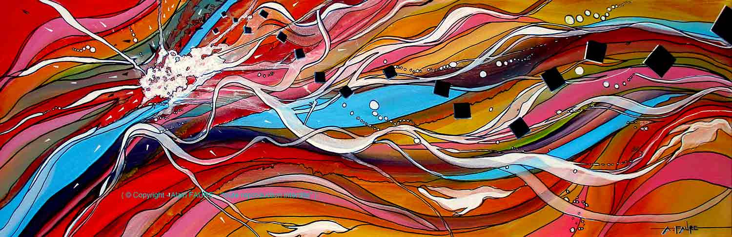 Alain Faure, Les couleurs de la liberté, painting - Artalistic online contemporary art buying and selling gallery