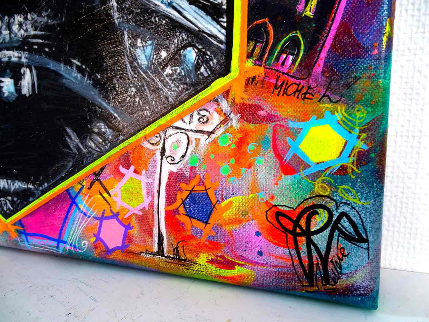Priscilla Vettese, Hexa Love Paris, painting - Artalistic online contemporary art buying and selling gallery
