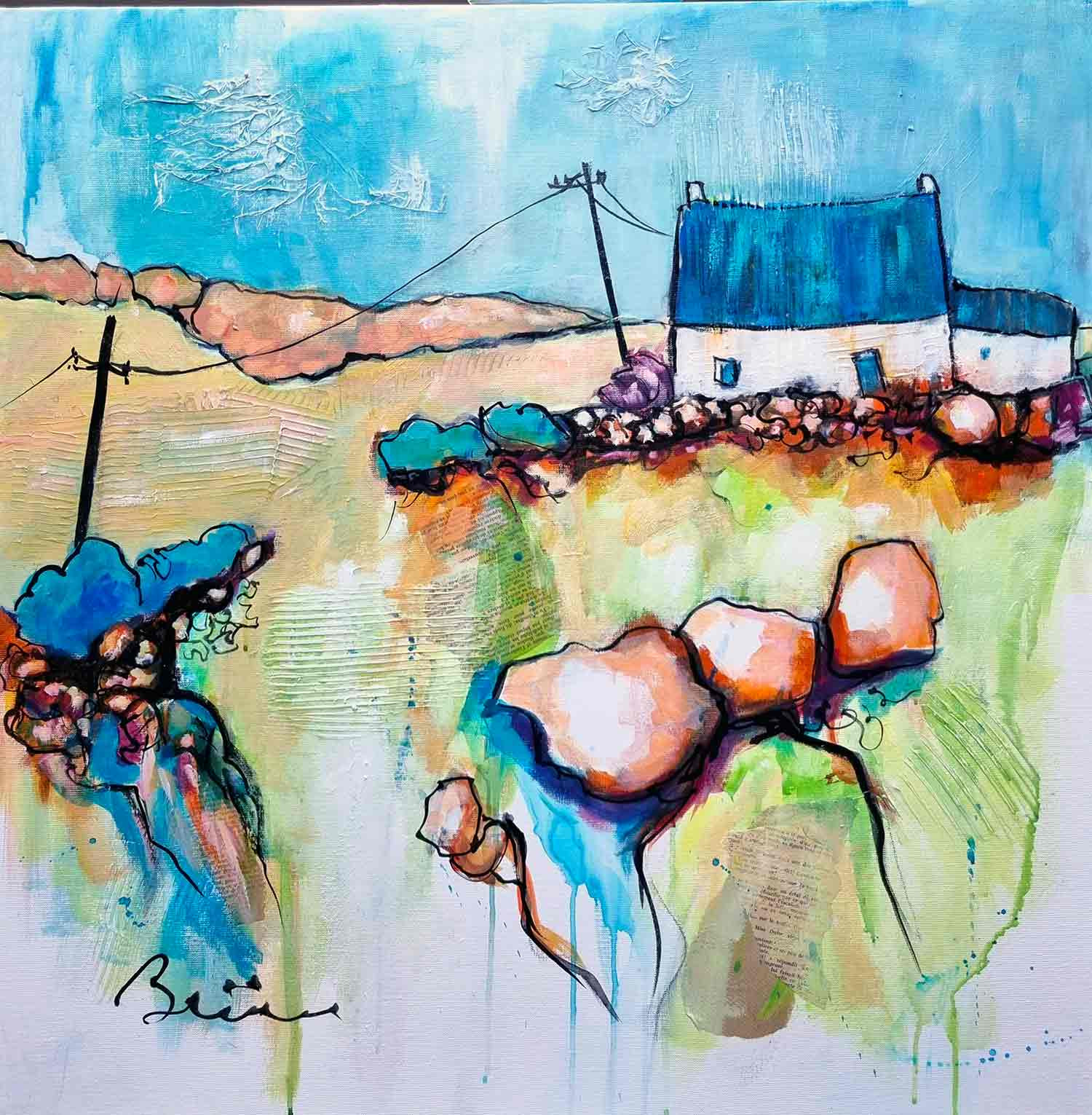 Patrick Brière, Dans la Lande, painting - Artalistic online contemporary art buying and selling gallery