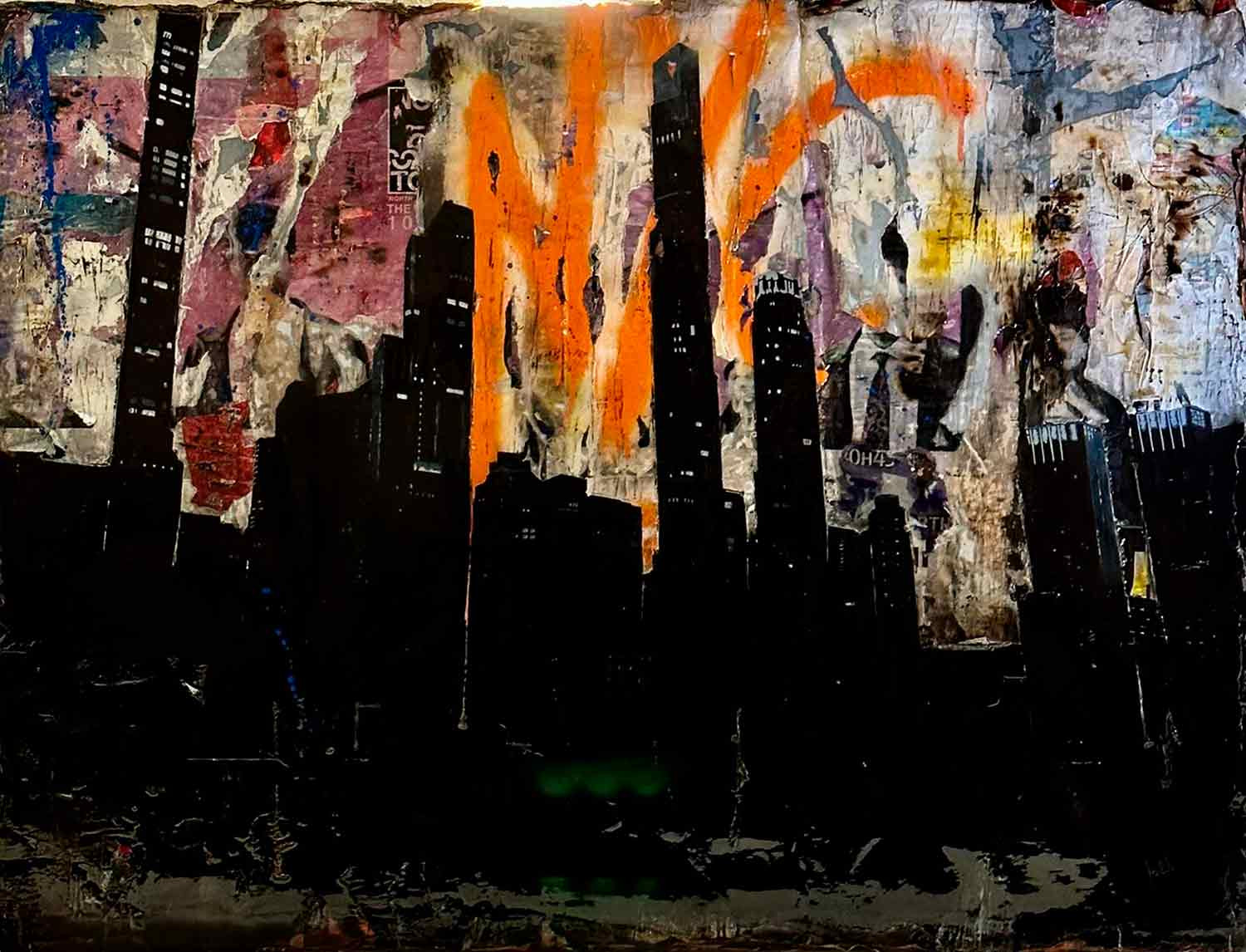 Fa2b, From central Park, painting - Artalistic online contemporary art buying and selling gallery