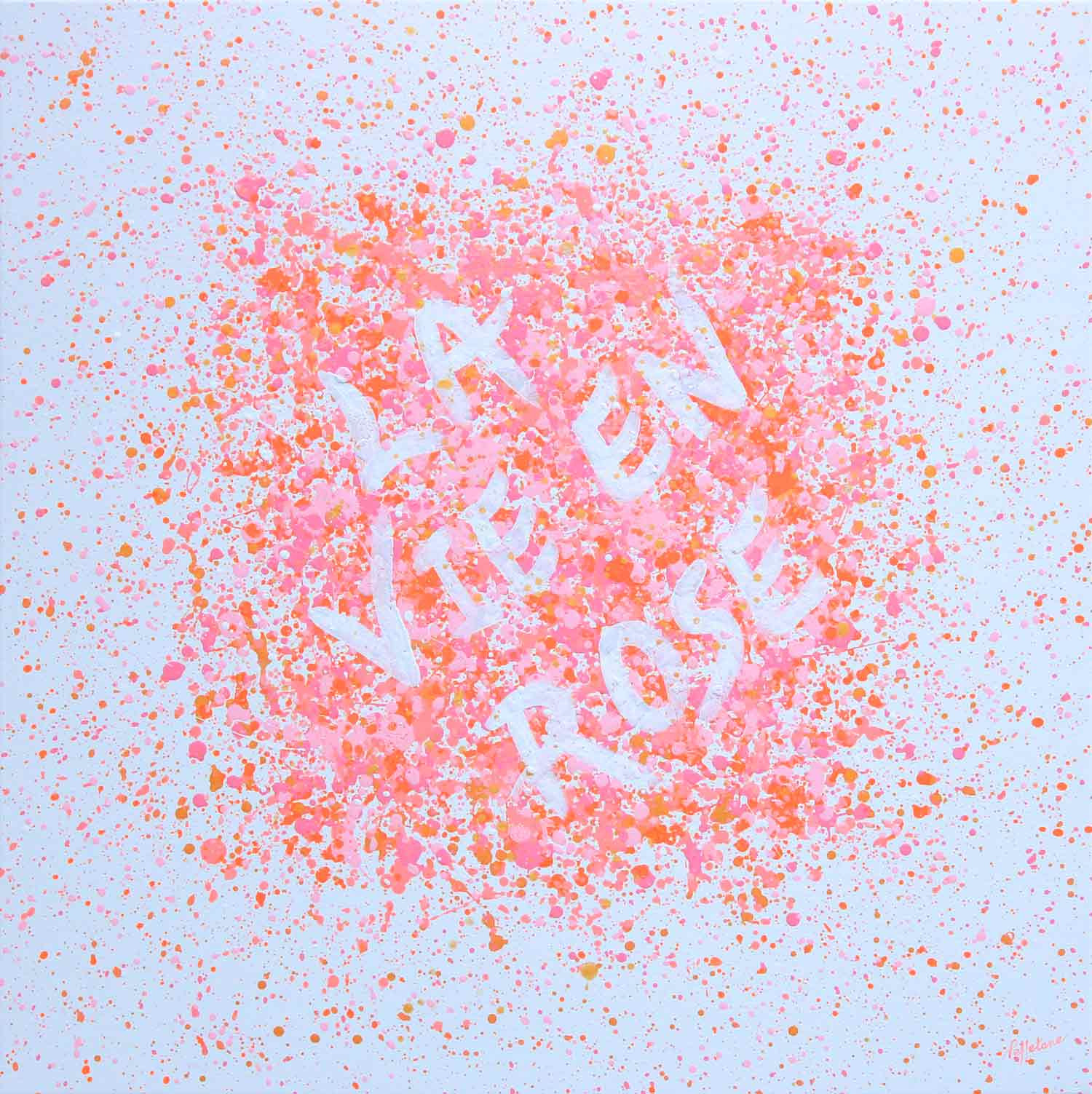 Isabelle Pelletane, La vie en rose, painting - Artalistic online contemporary art buying and selling gallery