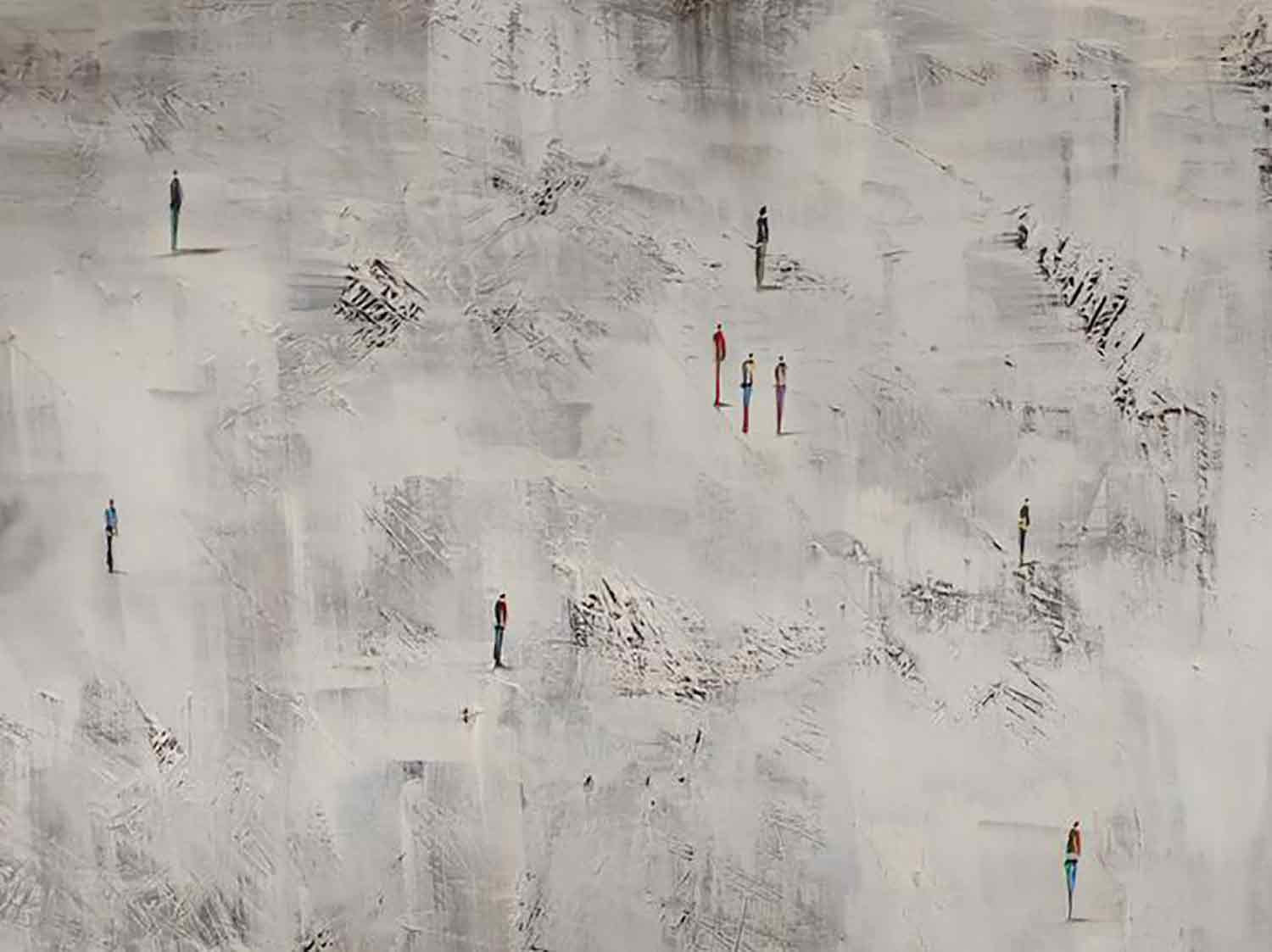 Filip Lozinski, Looking for, painting - Artalistic online contemporary art buying and selling gallery