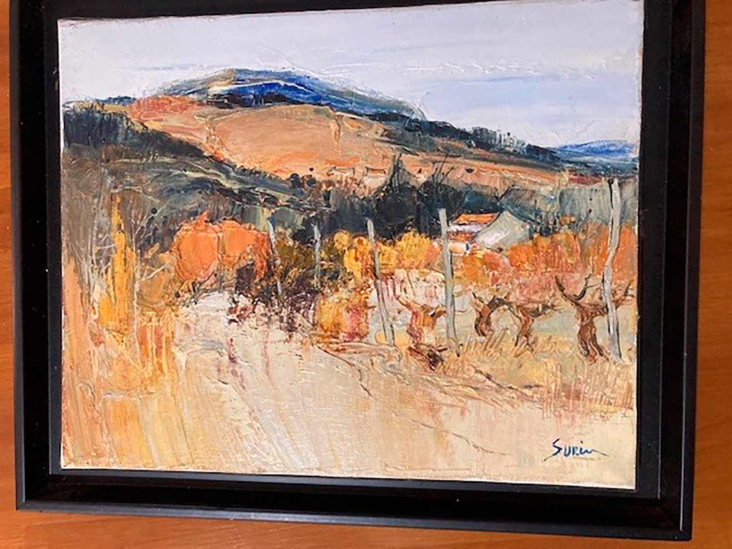 Jean-Paul Surin, Automne en Ardèche, painting - Artalistic online contemporary art buying and selling gallery